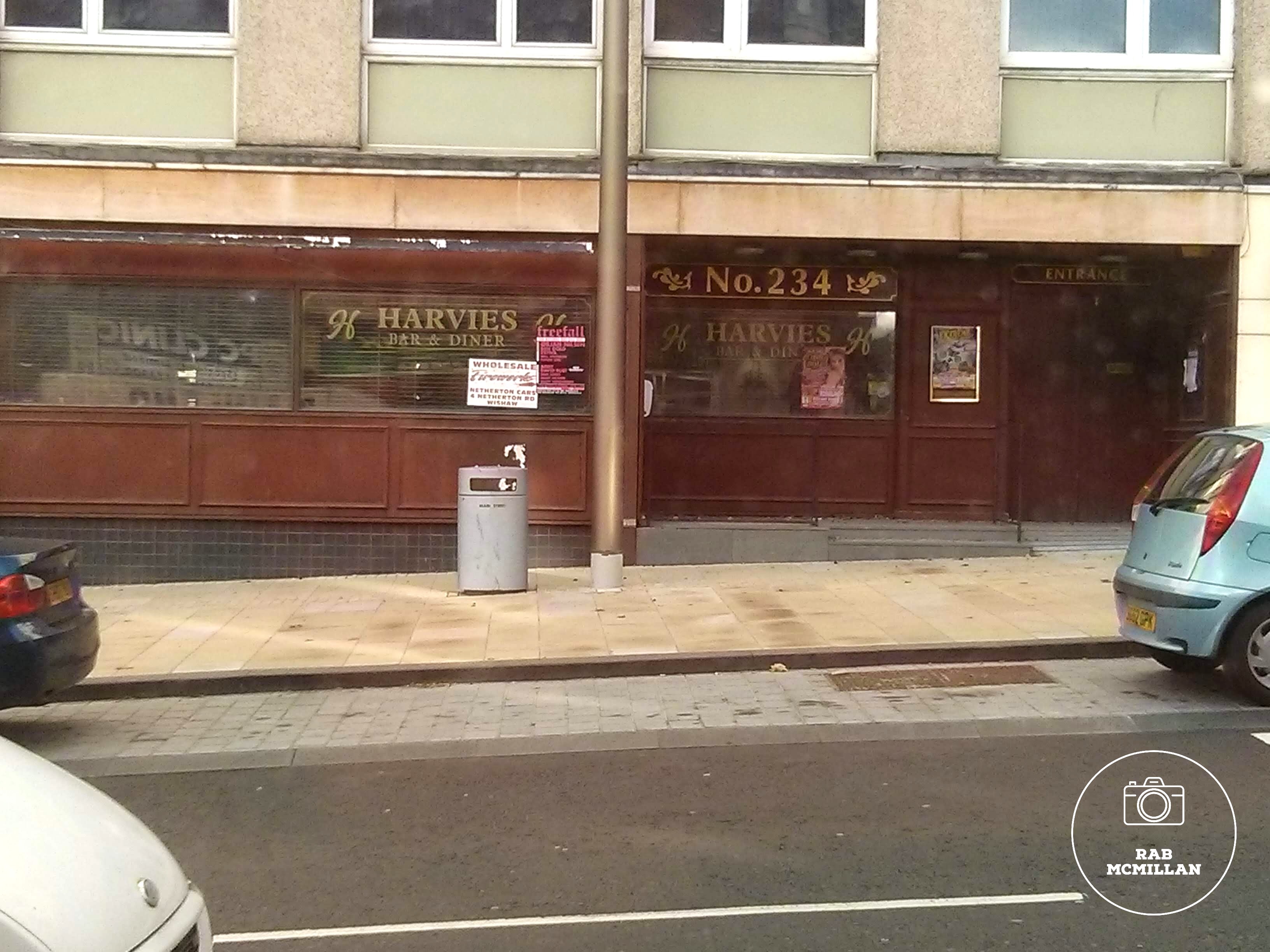 Harvies Showbar, Main Street, Wishaw, 2013.