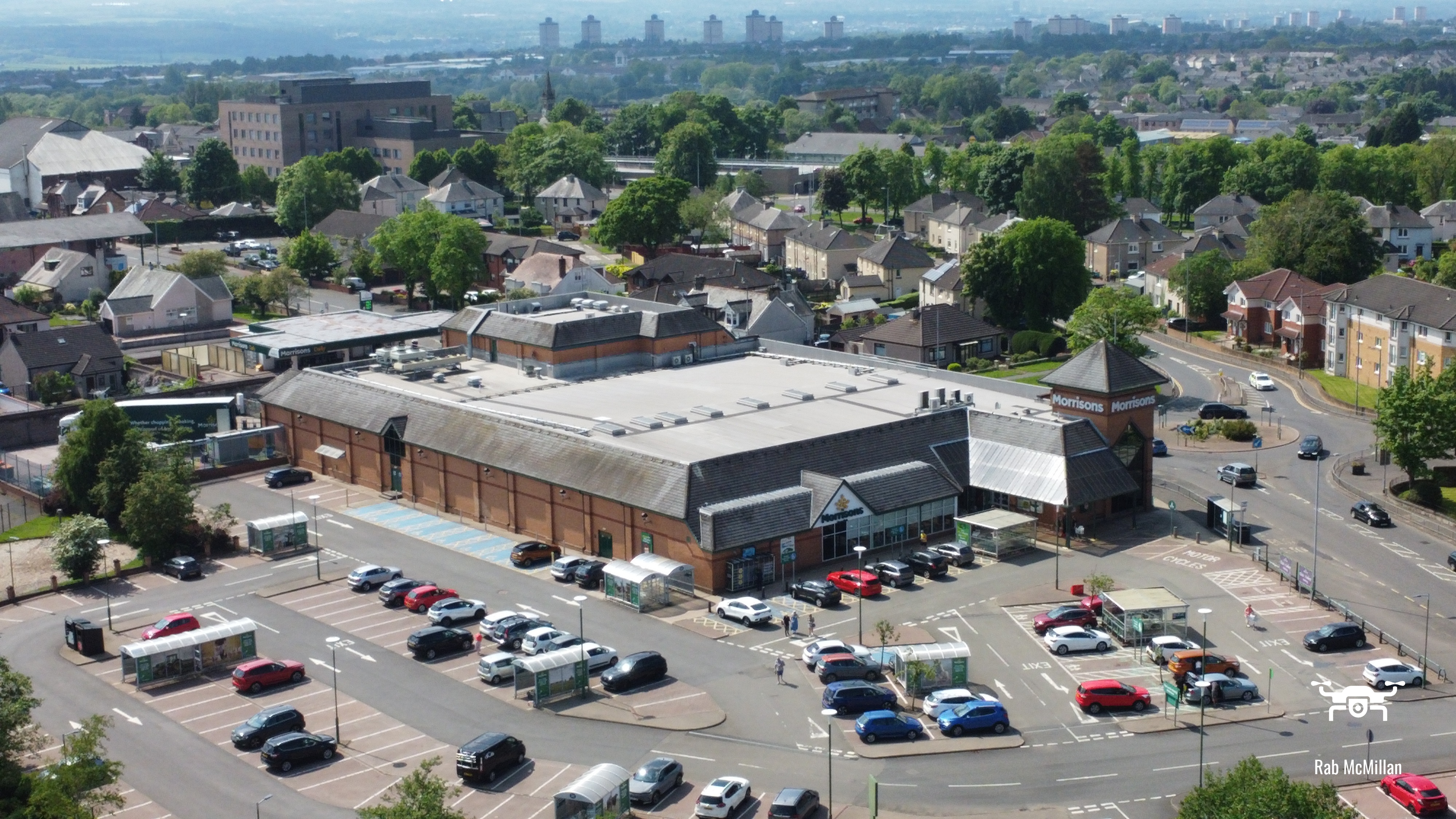 Morrison's Supermarket, Kirk Road, Wishaw, 2024.