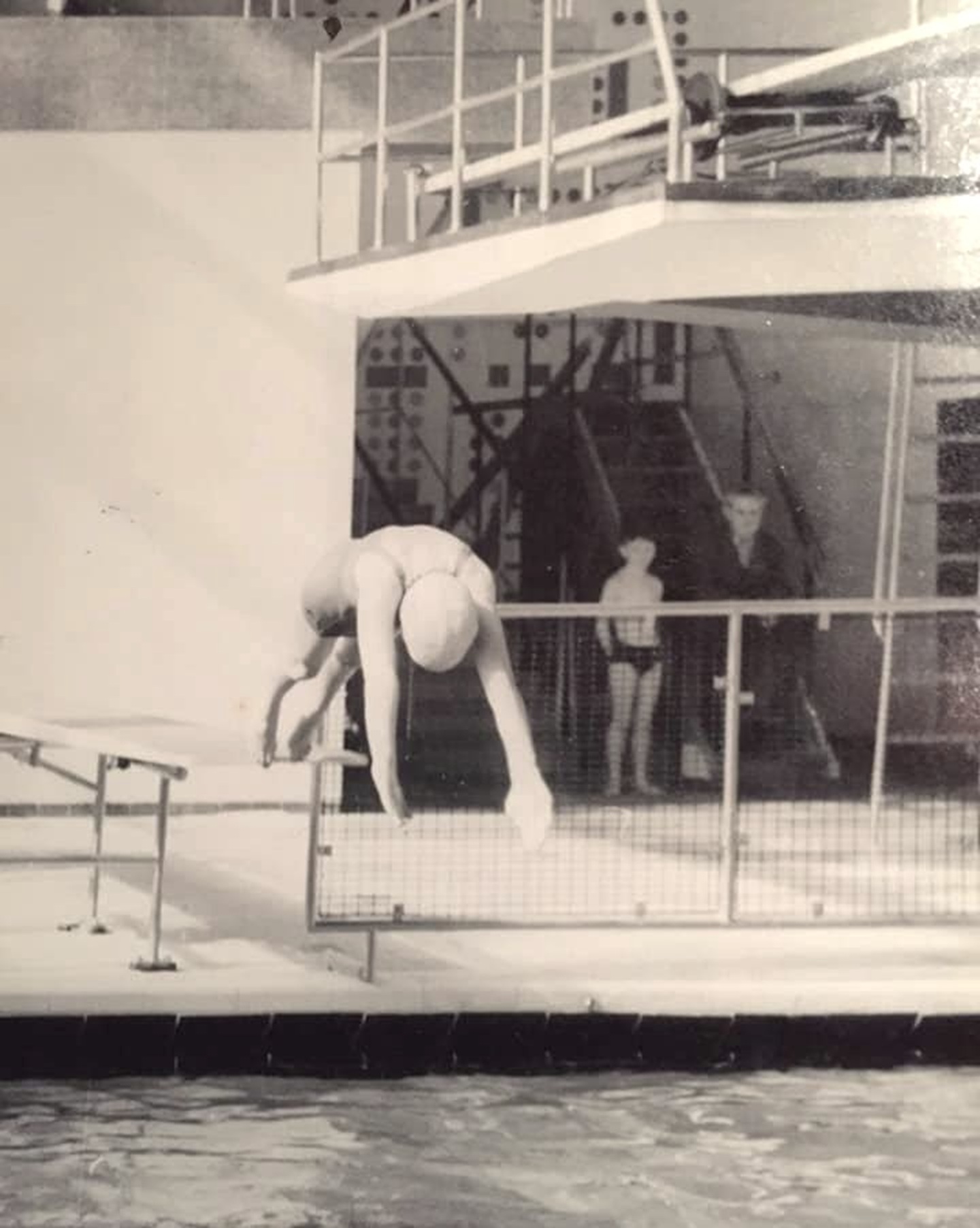 The Diving Dale's at Wishaw Baths, early 1970's. Courtesy of Eileen Rettner.