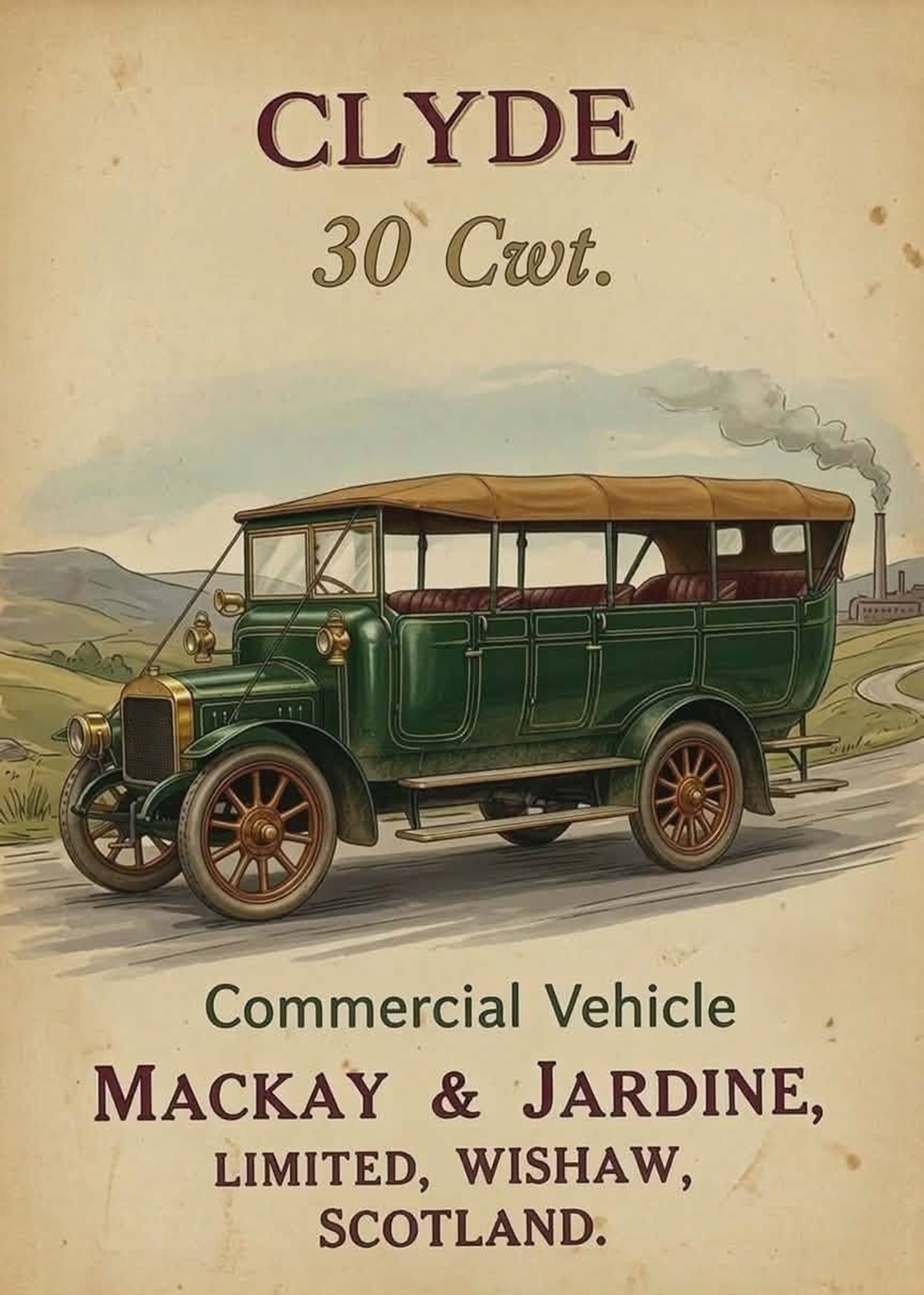 Clyde chassis were built by Mackay and Jardine, Wishaw.