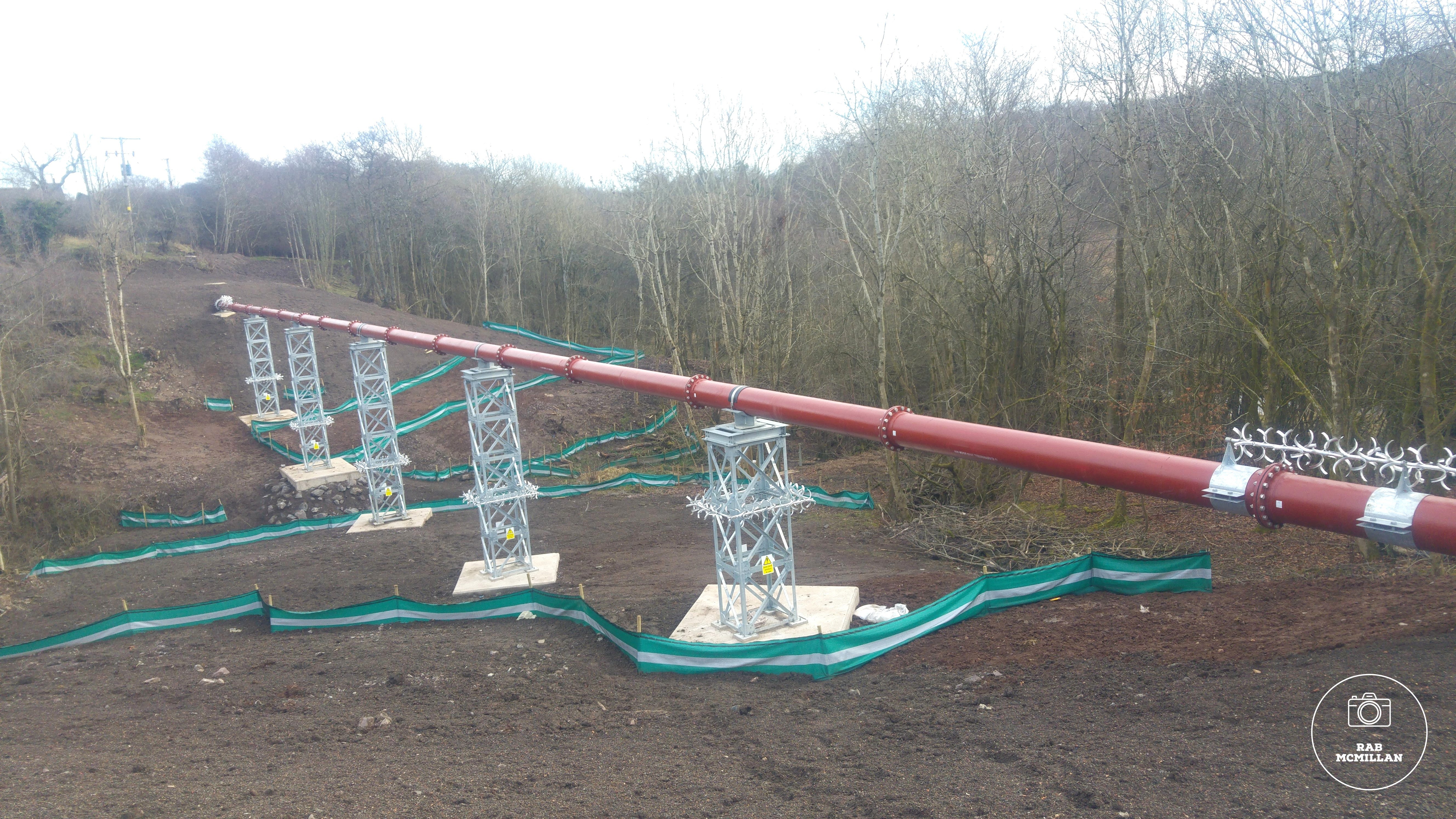 Swinstie Pipeline, Cleland, near Wishaw, 2019.
