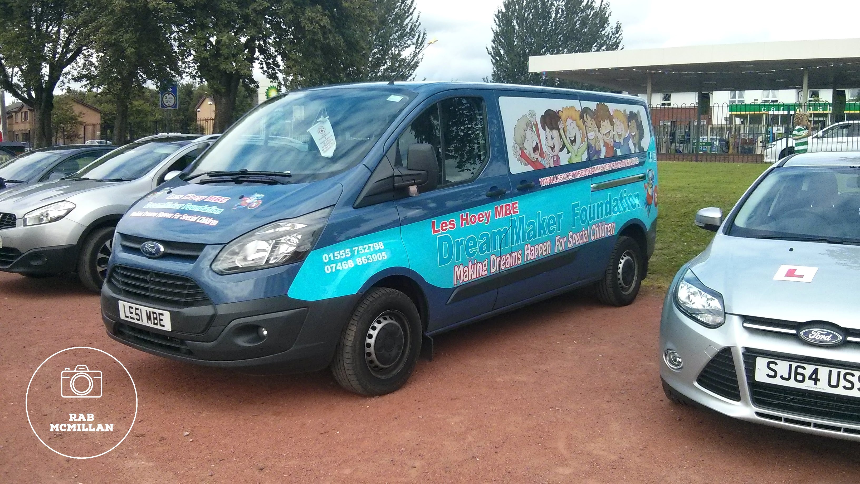 Les Hoey MBE, DreamMaker Foundation Van, King George V Park, Wishaw, 2015.