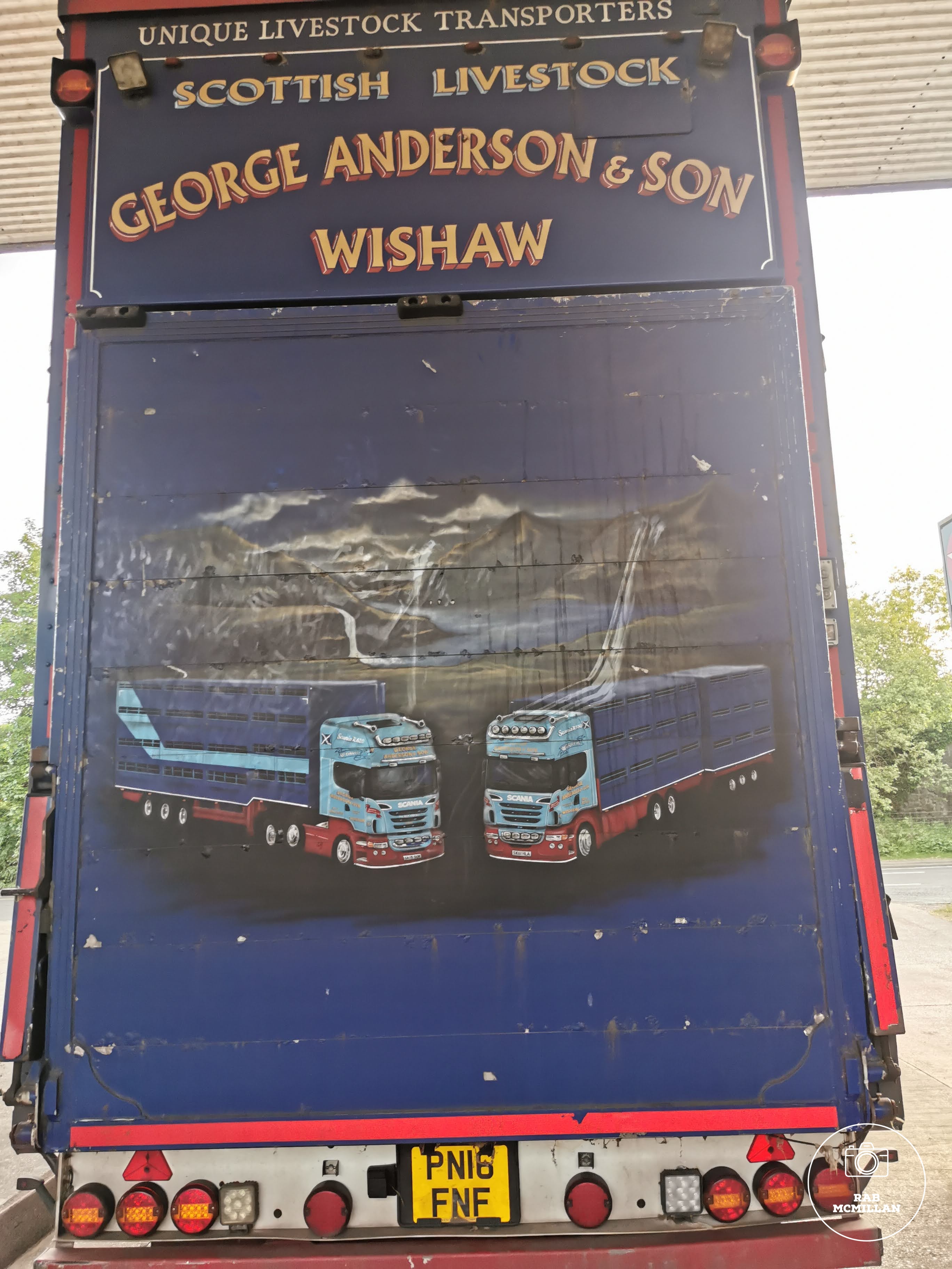 Trailer belonging to George Anderson, Carbarns, Netherton, Wishaw, 2023.