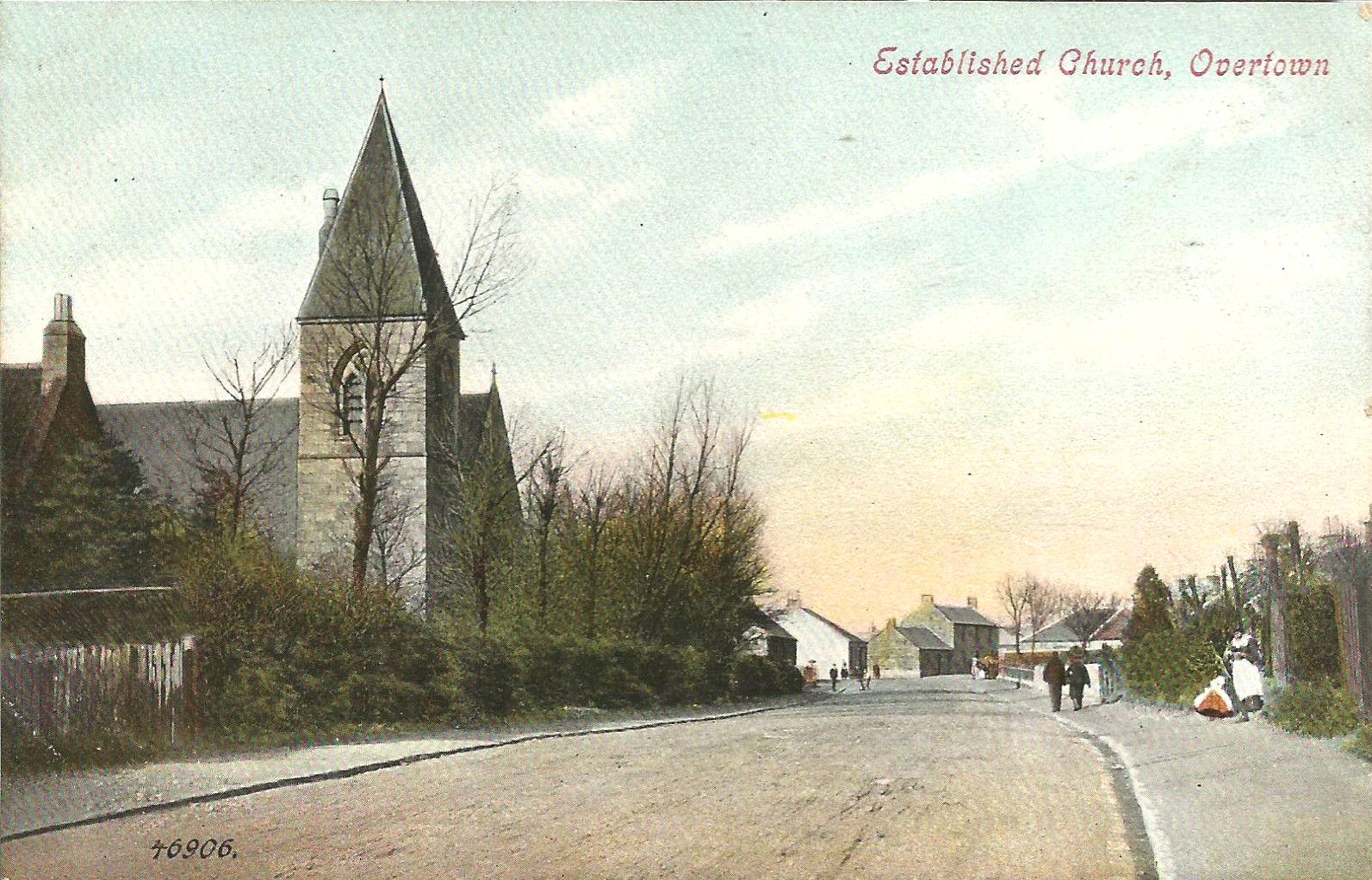 Postcard of Overtown, Wishaw, early 1900's.