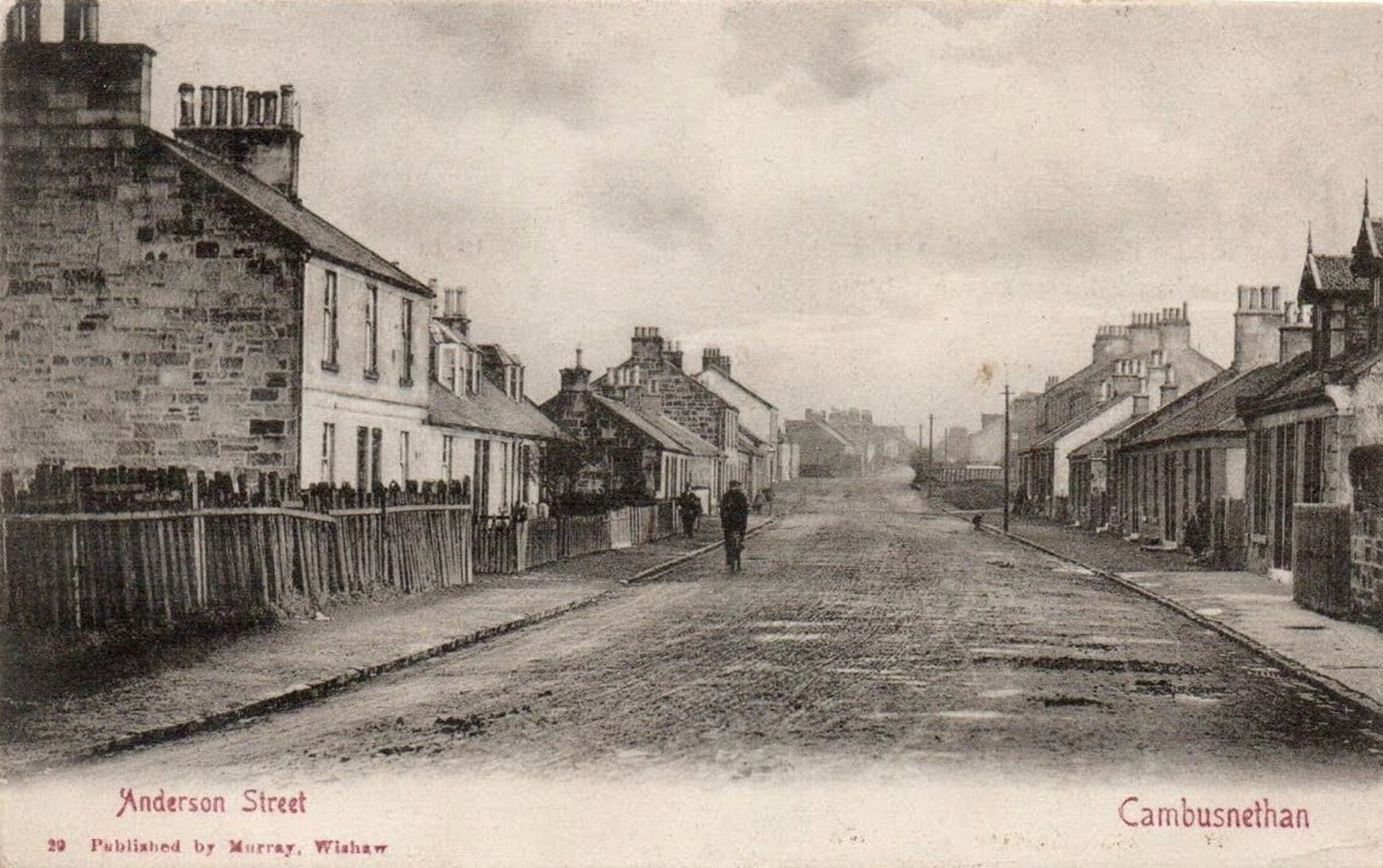 Anderson Street, Cambusnethan, Wishaw, early 1900's.