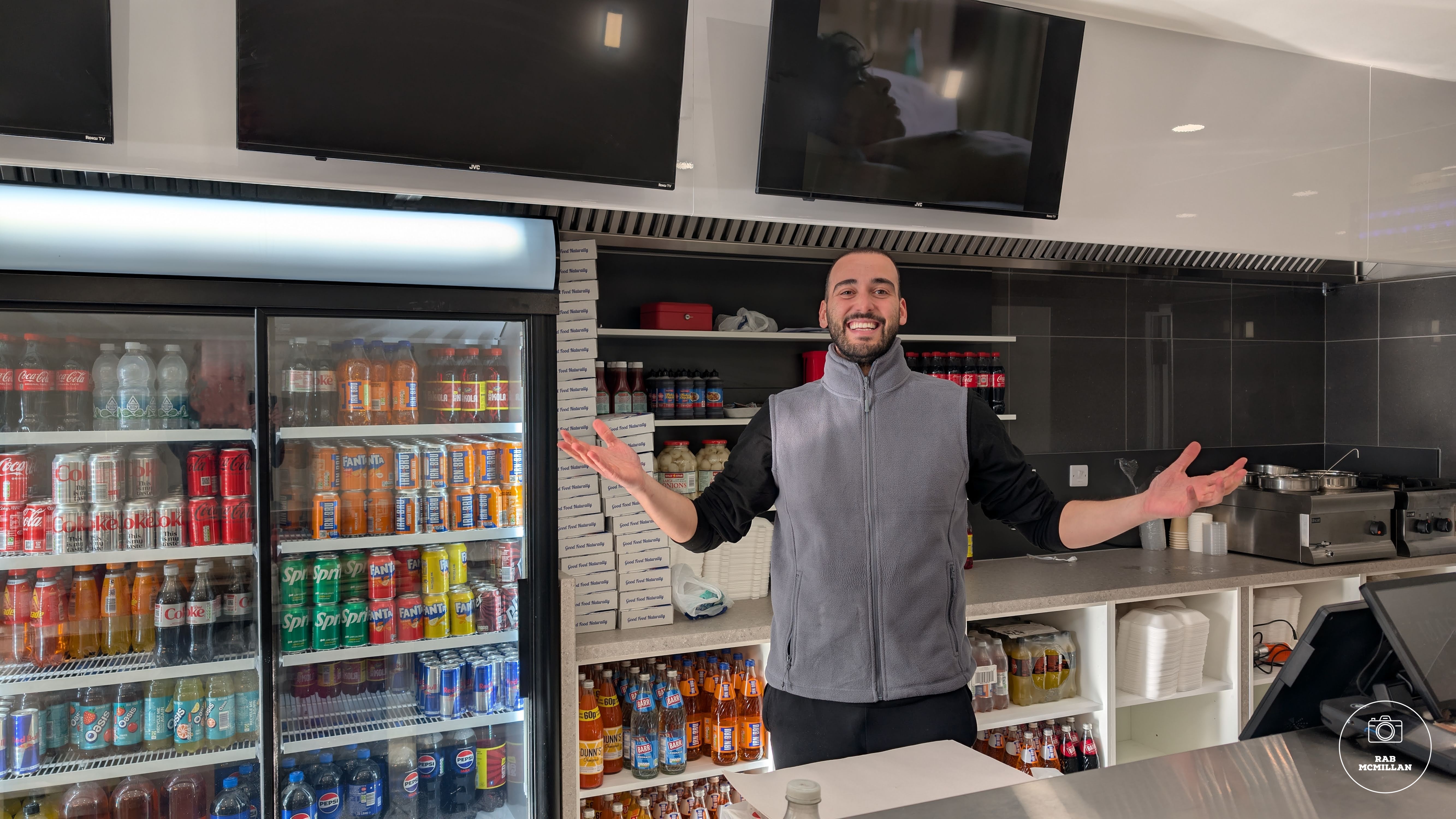 Antonio Rongione, Marco's Chip Shop, Stewarton Street, Wishaw, 2025.