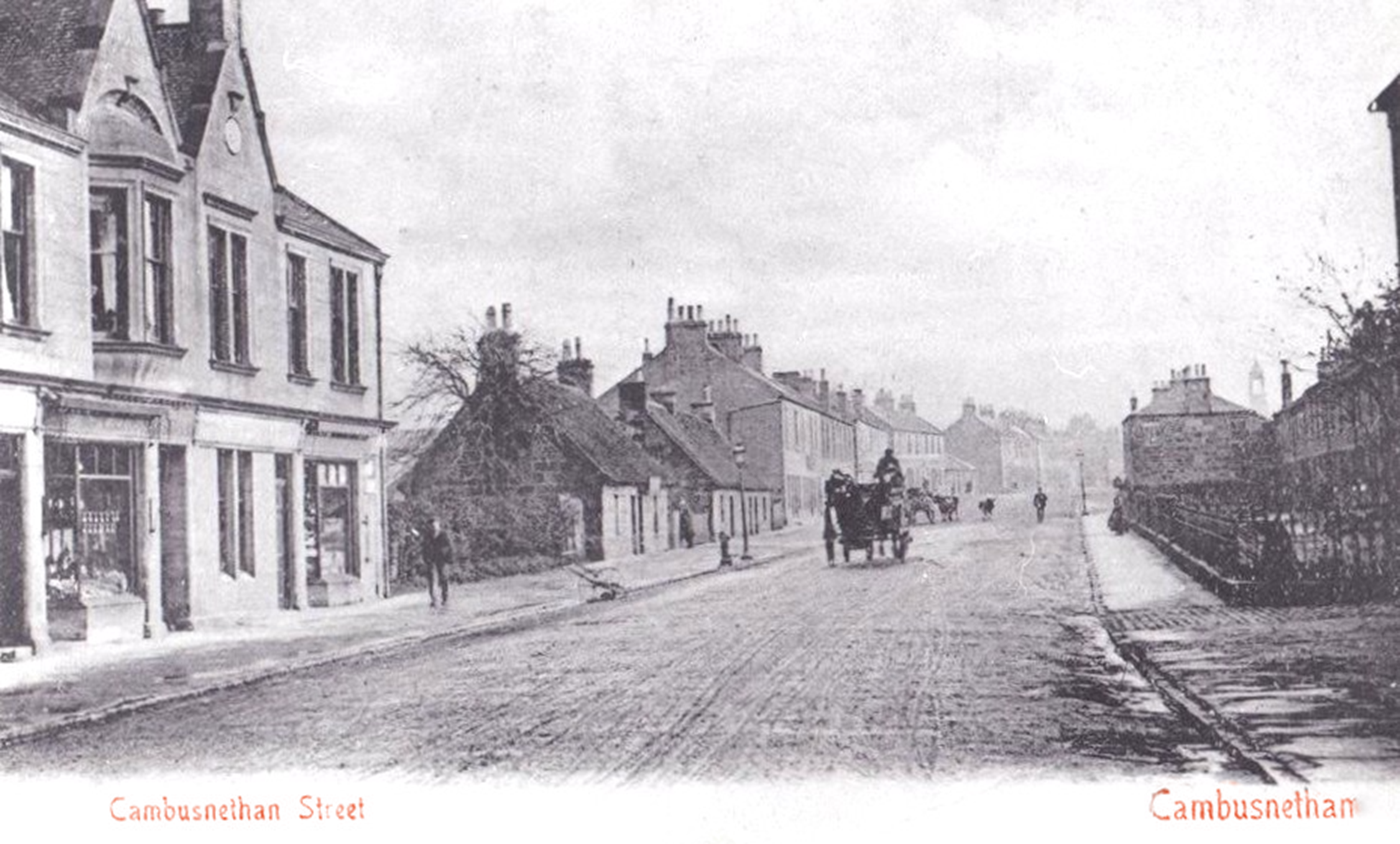 Postcard of Cambusnethan, Wishaw, early 1900's.