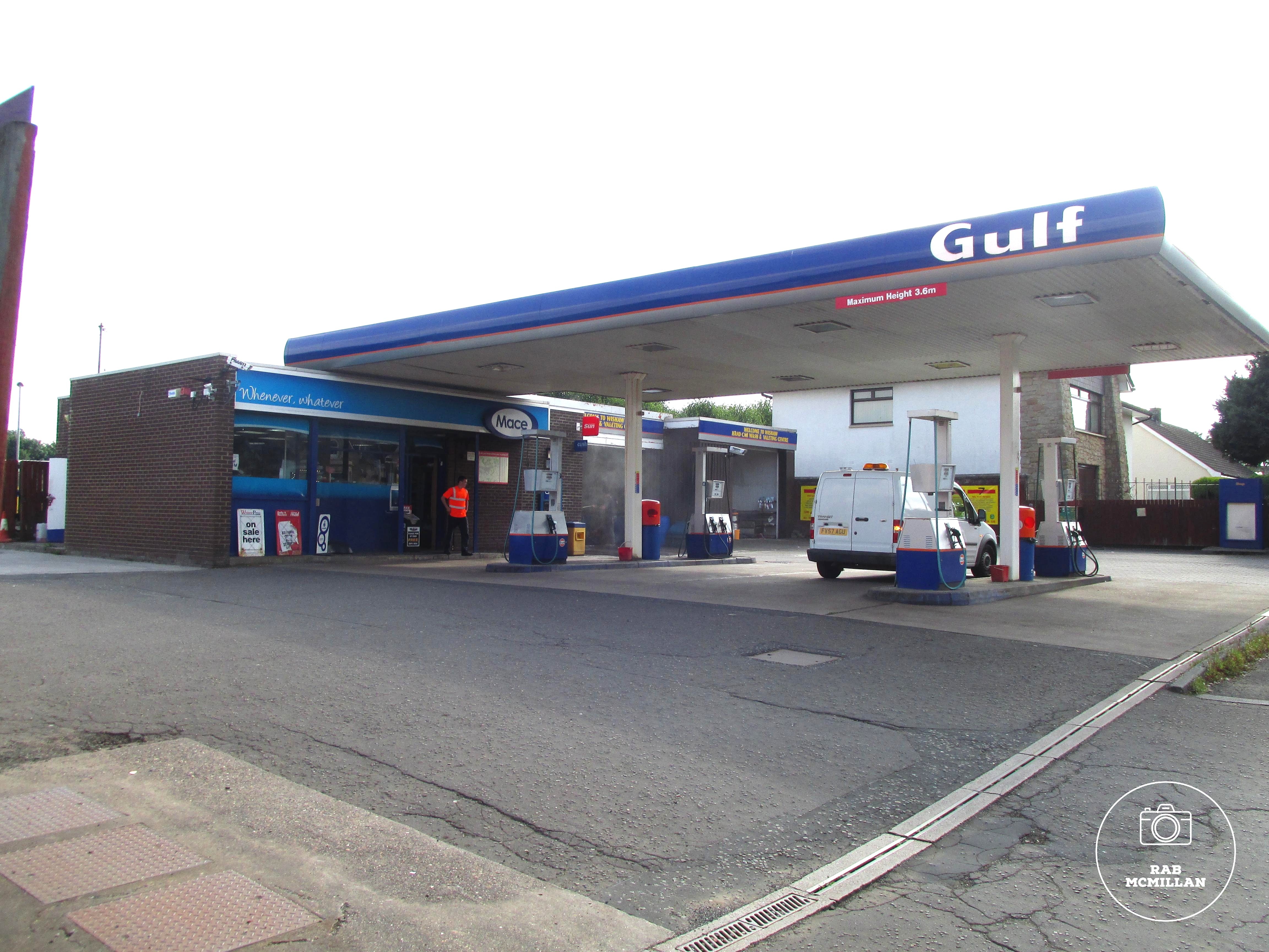 Gulf Petrol Station, Kirk Road, Wishaw, 2015.