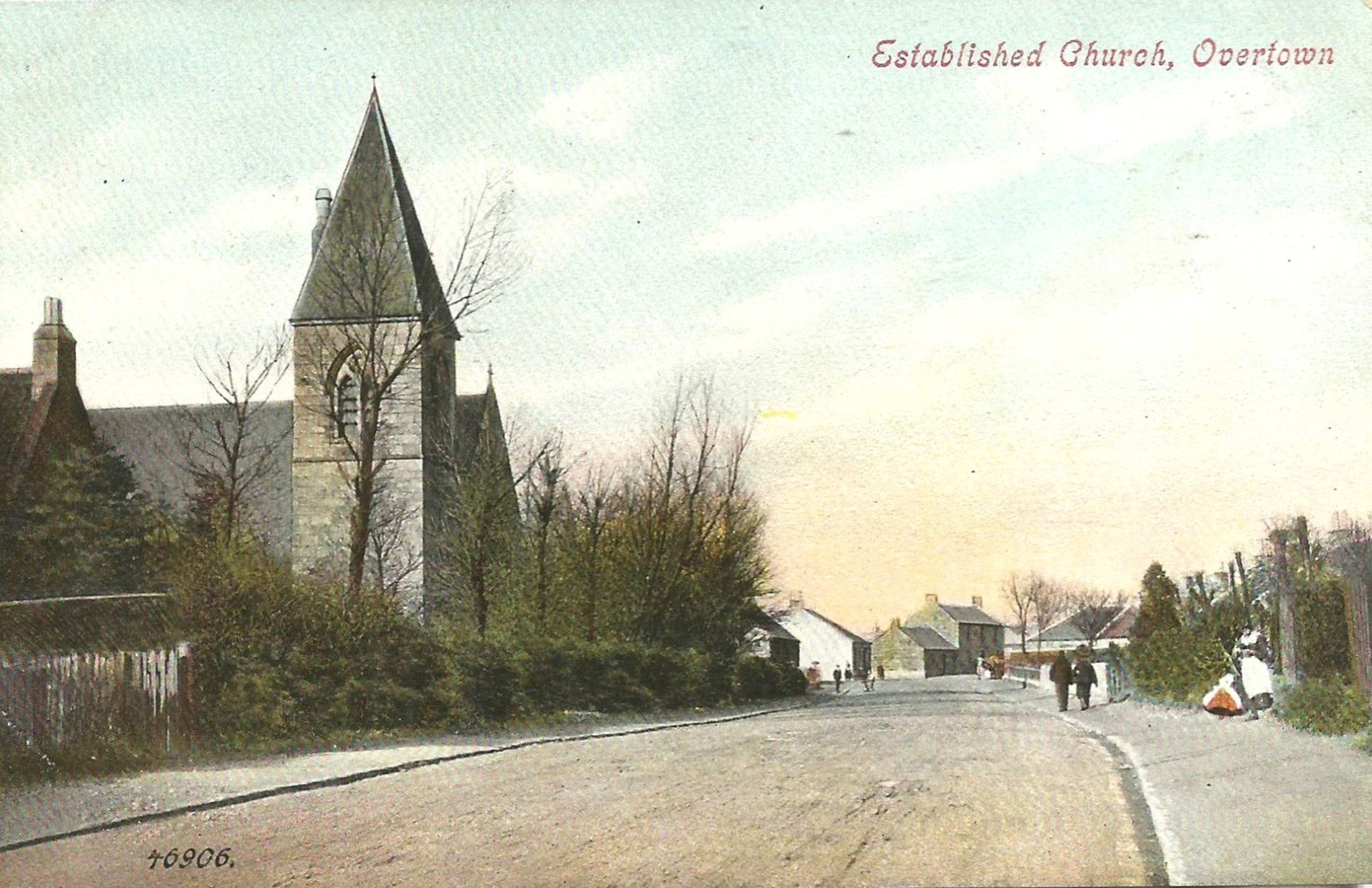 Old Postcard, Overtown, Wishaw, early 1900's.