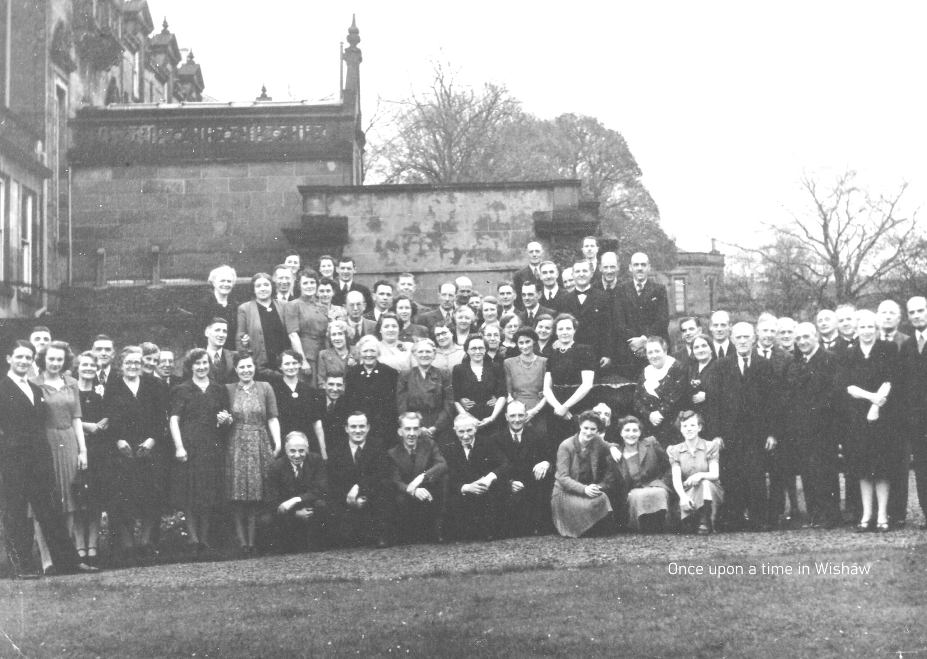 Staff of Coltness House, Wishaw, 1940's.