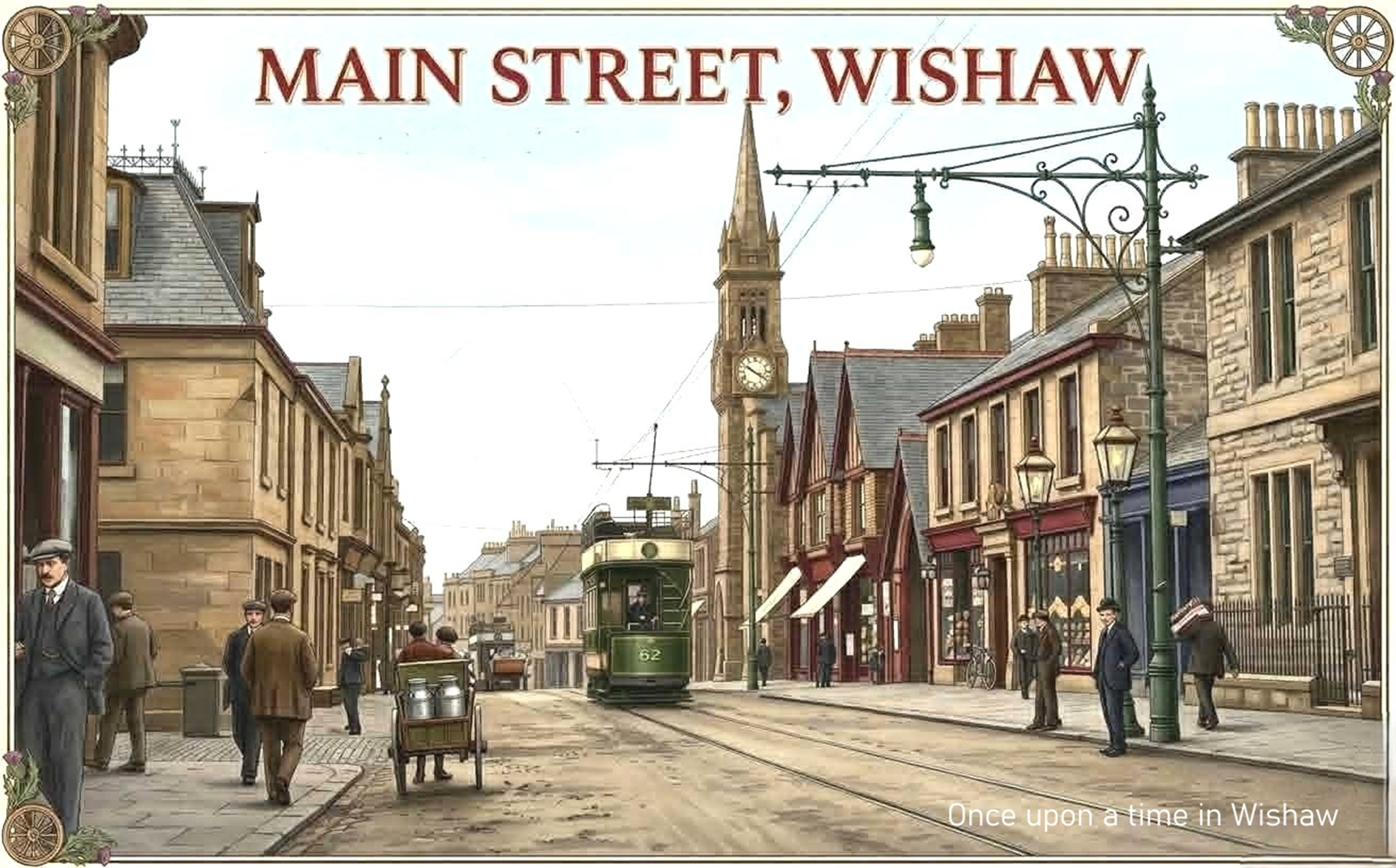 Main Street, Wishaw, early 1900's.