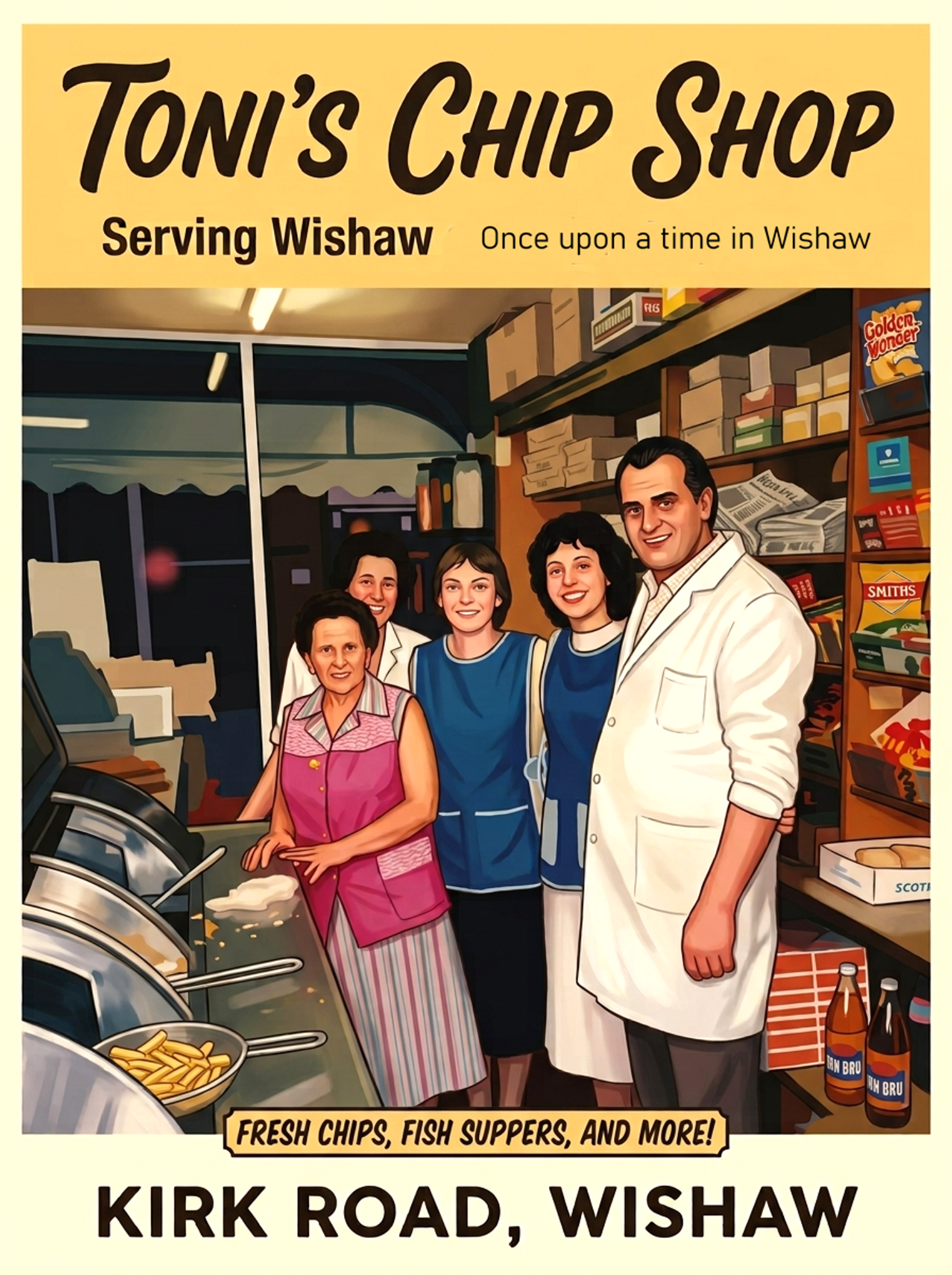 Toni's Chip Shop, Kirk Road, Wishaw.