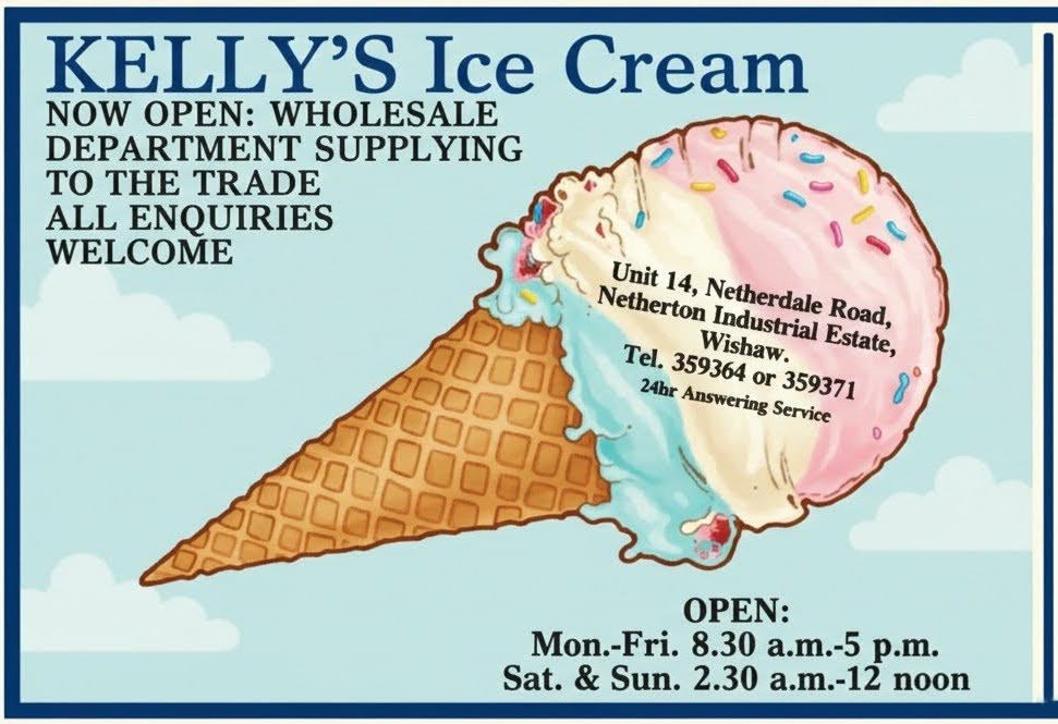 Kelly's Ice Cream, Netherton, Wishaw, 1989.