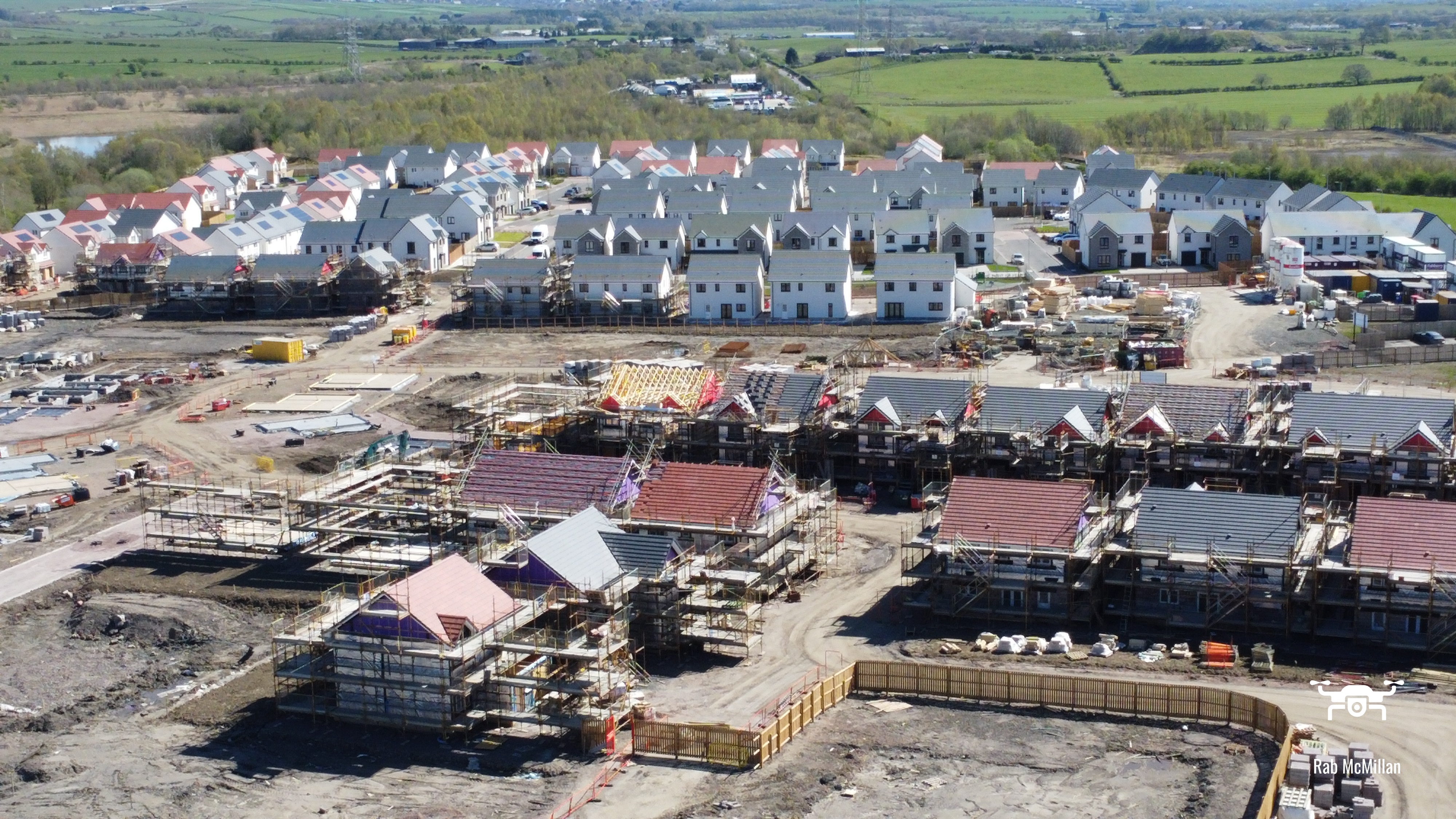 New house's across from Cooper Brothers, Newmains, Wishaw, 2026.