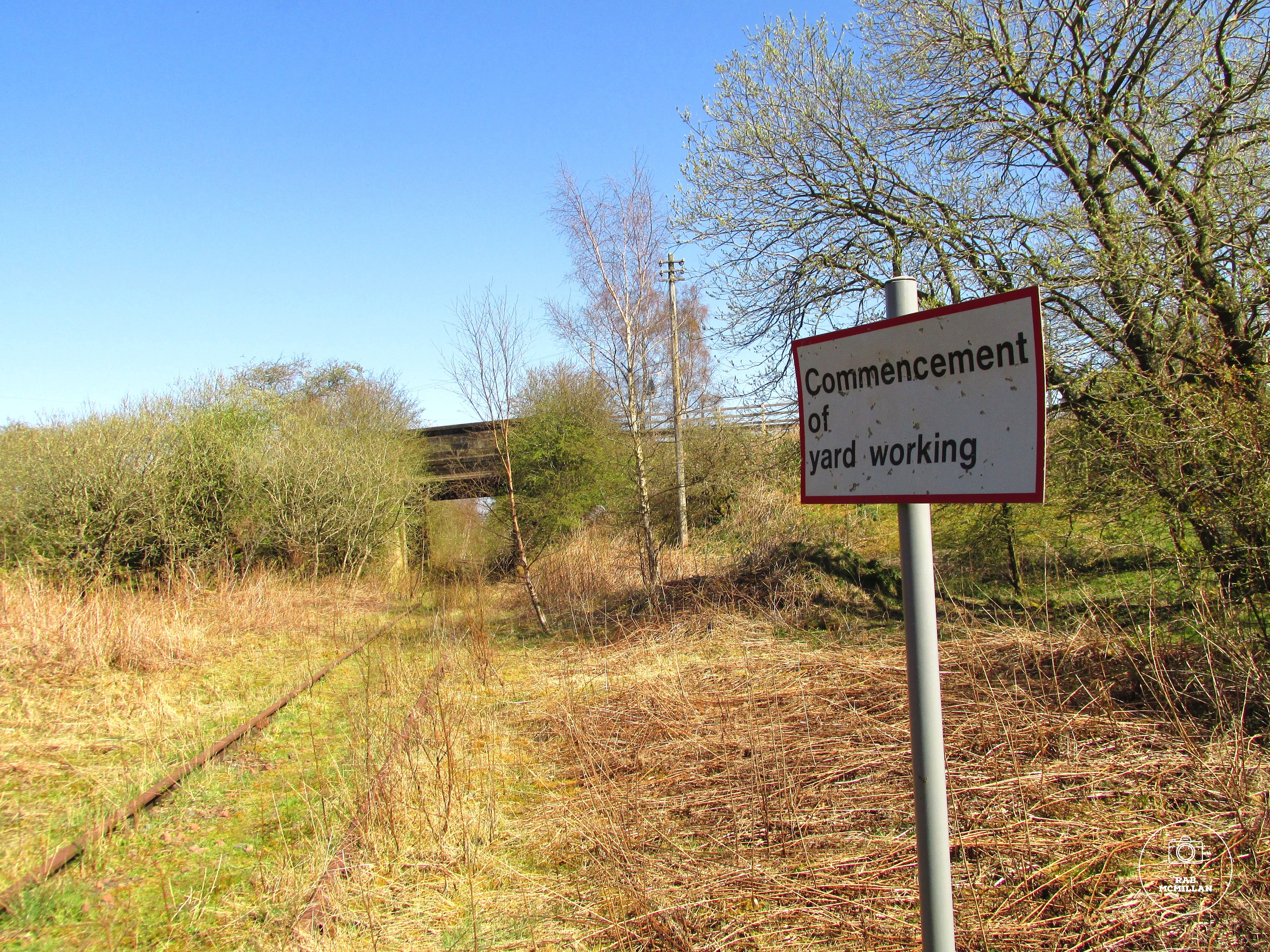 The disused Wishaw and Coltness Railway between Bogside and Morningside, Newmains, Wishaw, 2020.