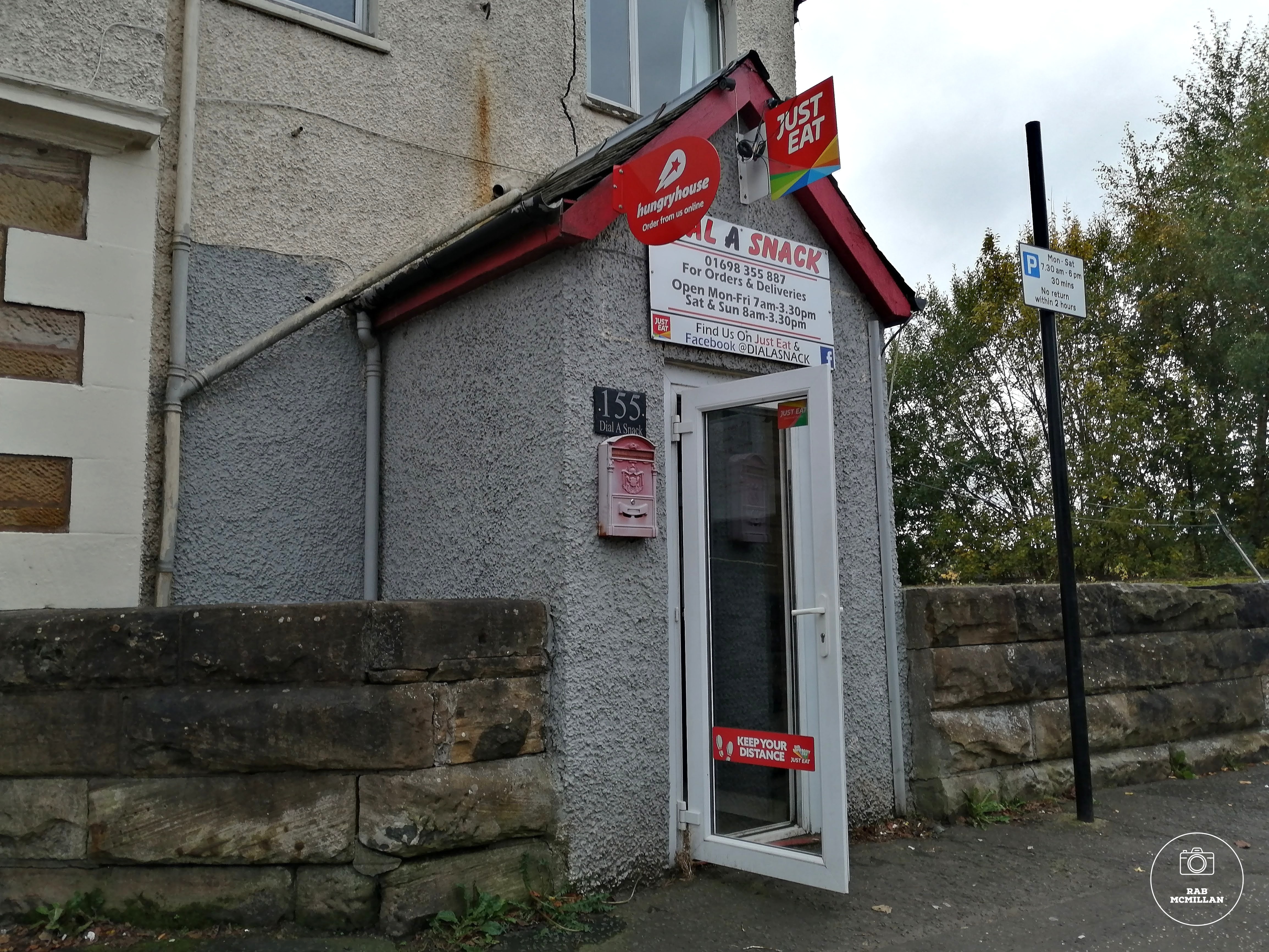 Dial a Snack, Hill Street, Wishaw, 2020.