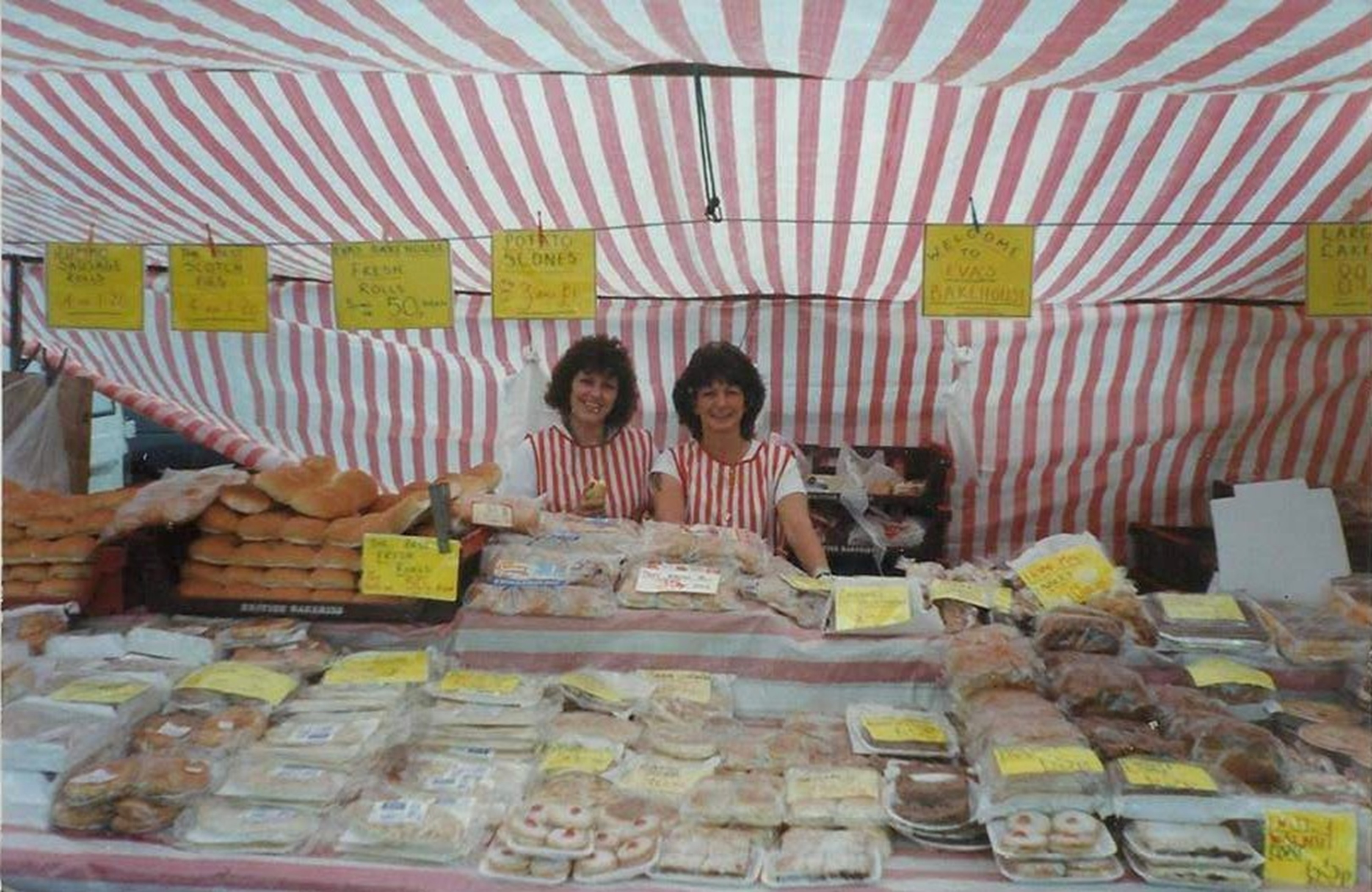 Eva's Bakehouse, Wishaw Market, 1996.