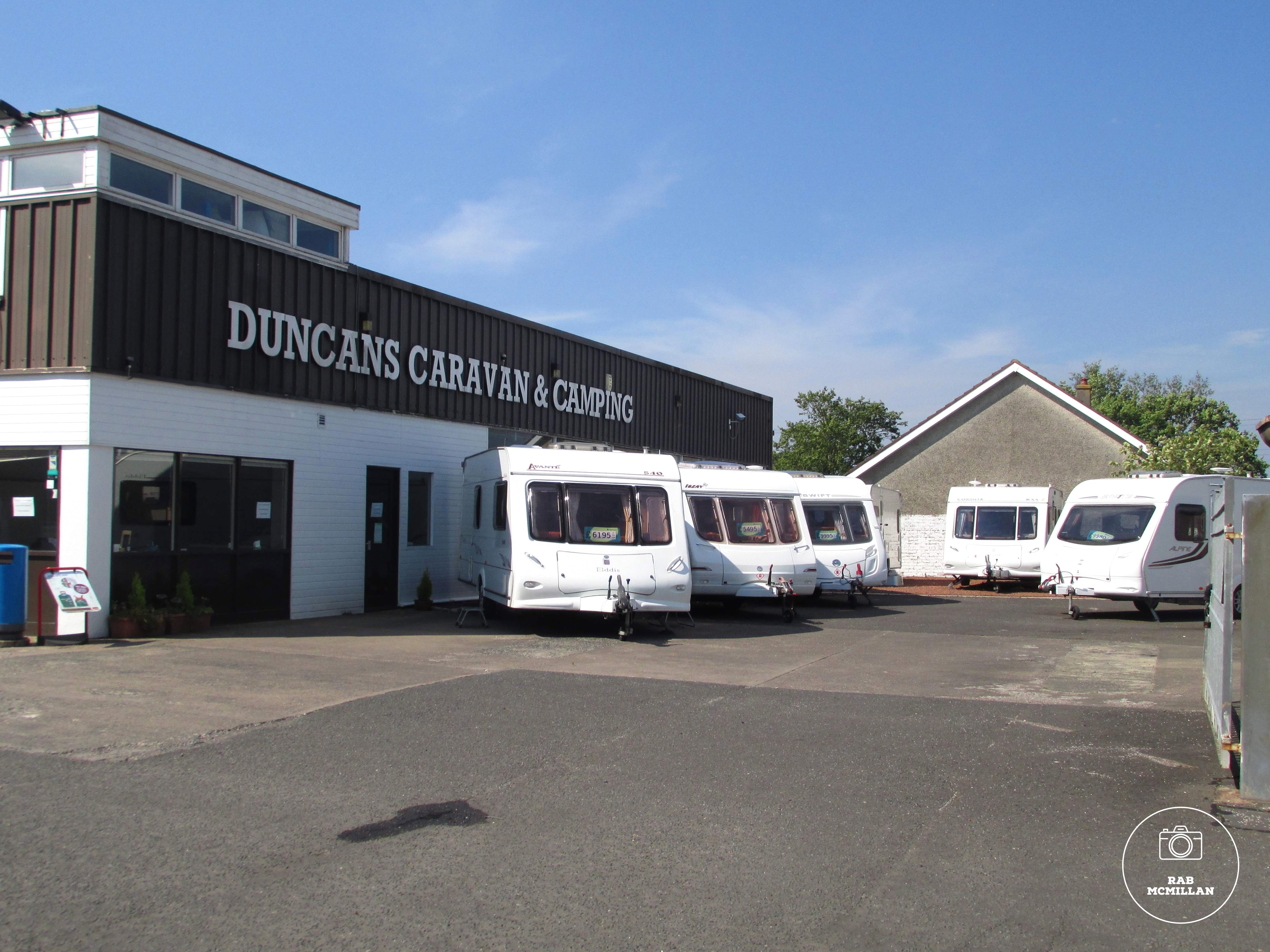 Duncans Caravan and Camping, Waterloo, Wishaw, 2015.