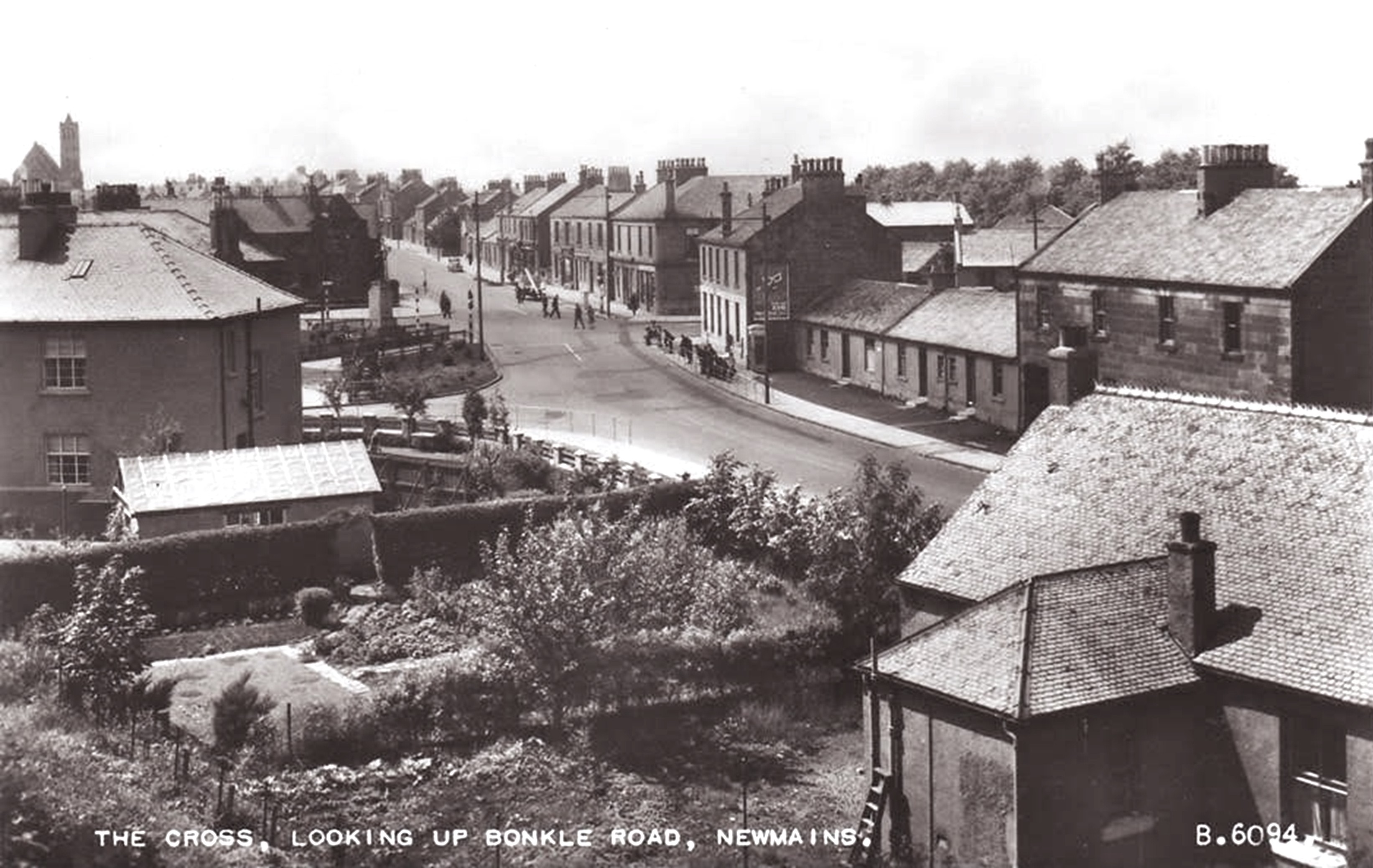 Old postcard, Newmains, Wishaw.