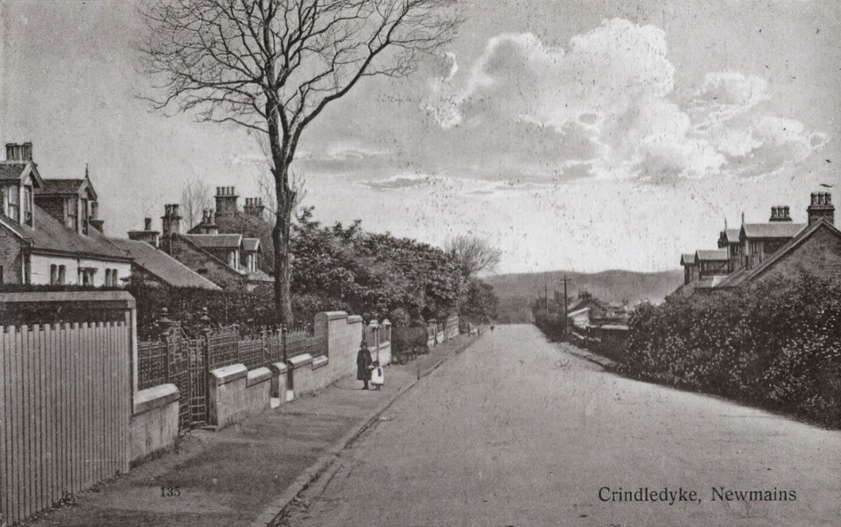 Bonkle Road, Crindledyke, Newmains, Wishaw, early 1900's.