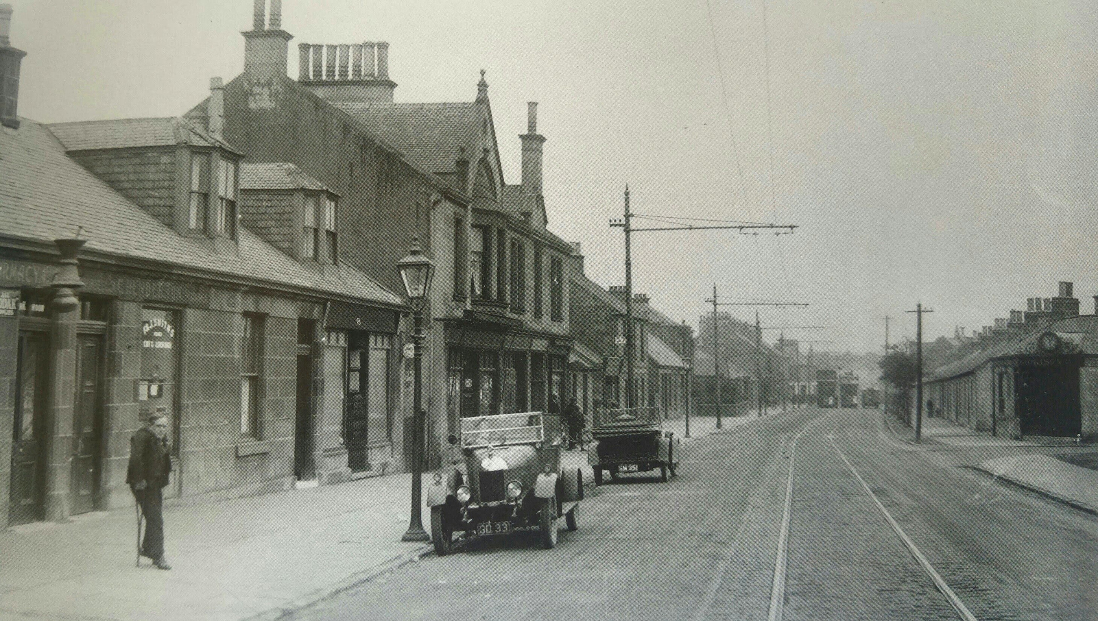 Manse Road, Newmains, Wishaw, early 1900's.
