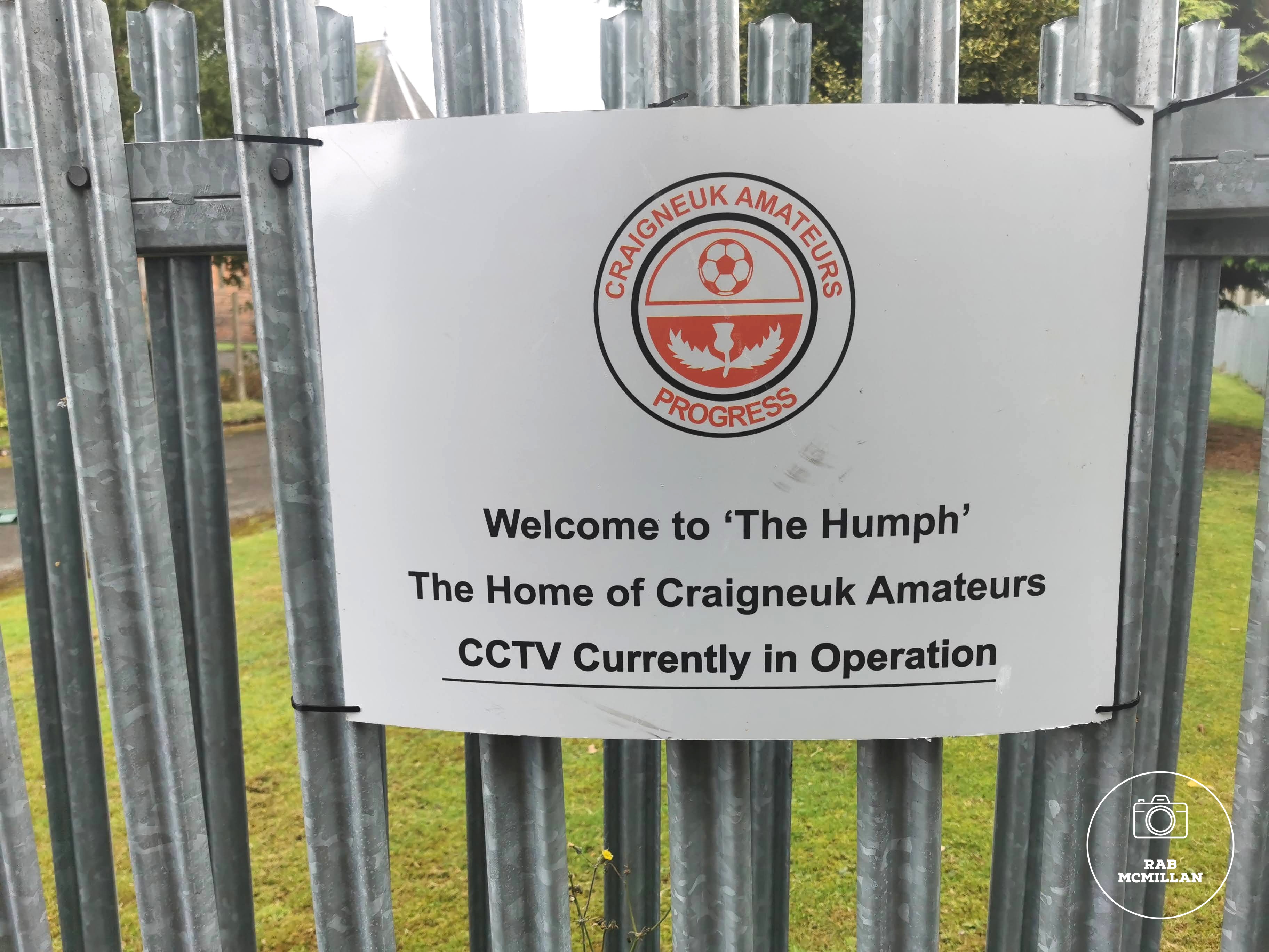 The "Humph", home of Craigneuk Amatuers, Shieldmuir, Wishaw, 2022.
