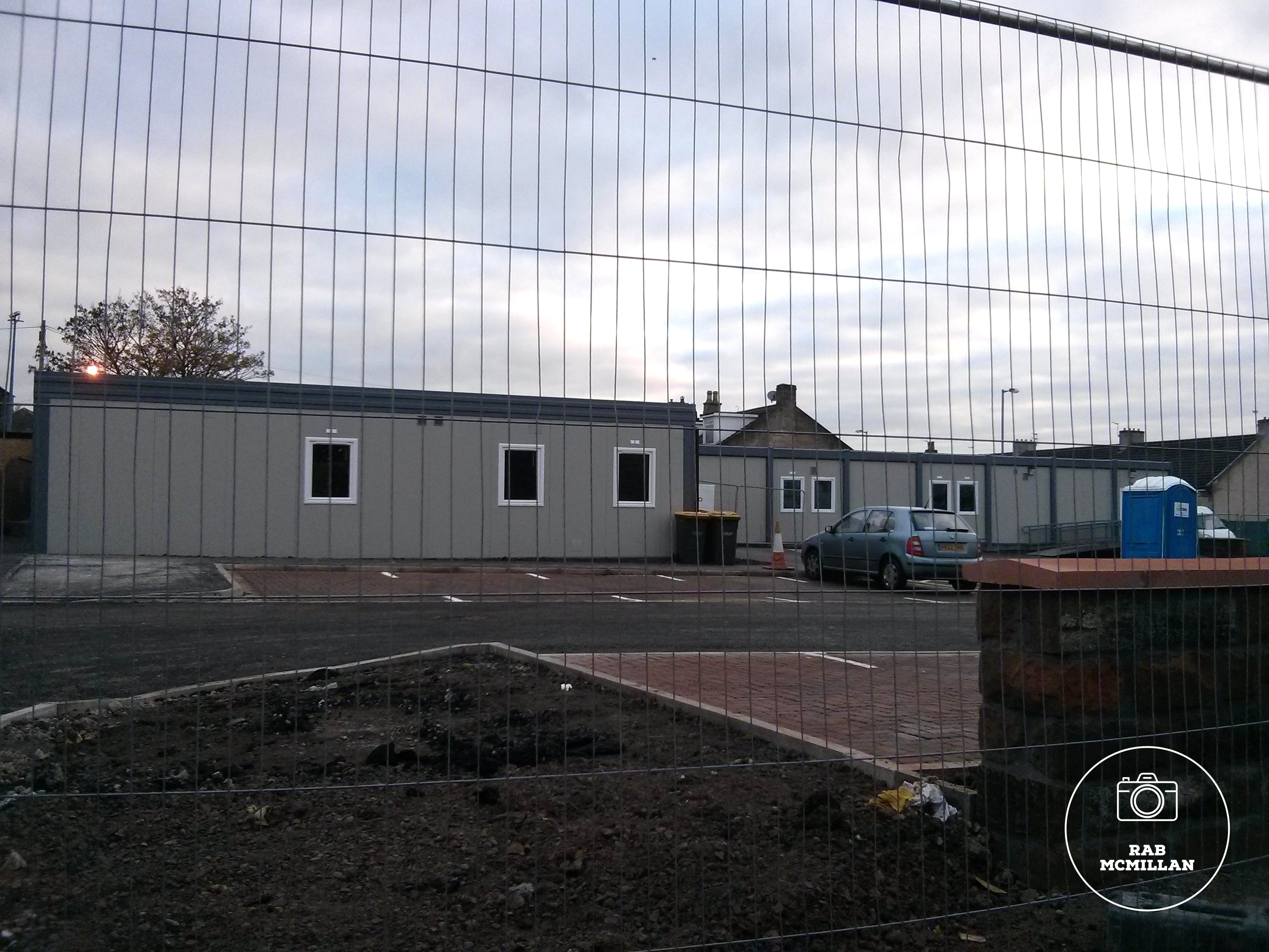 Temporary Library, East Academy Street, Wishaw, 2013.