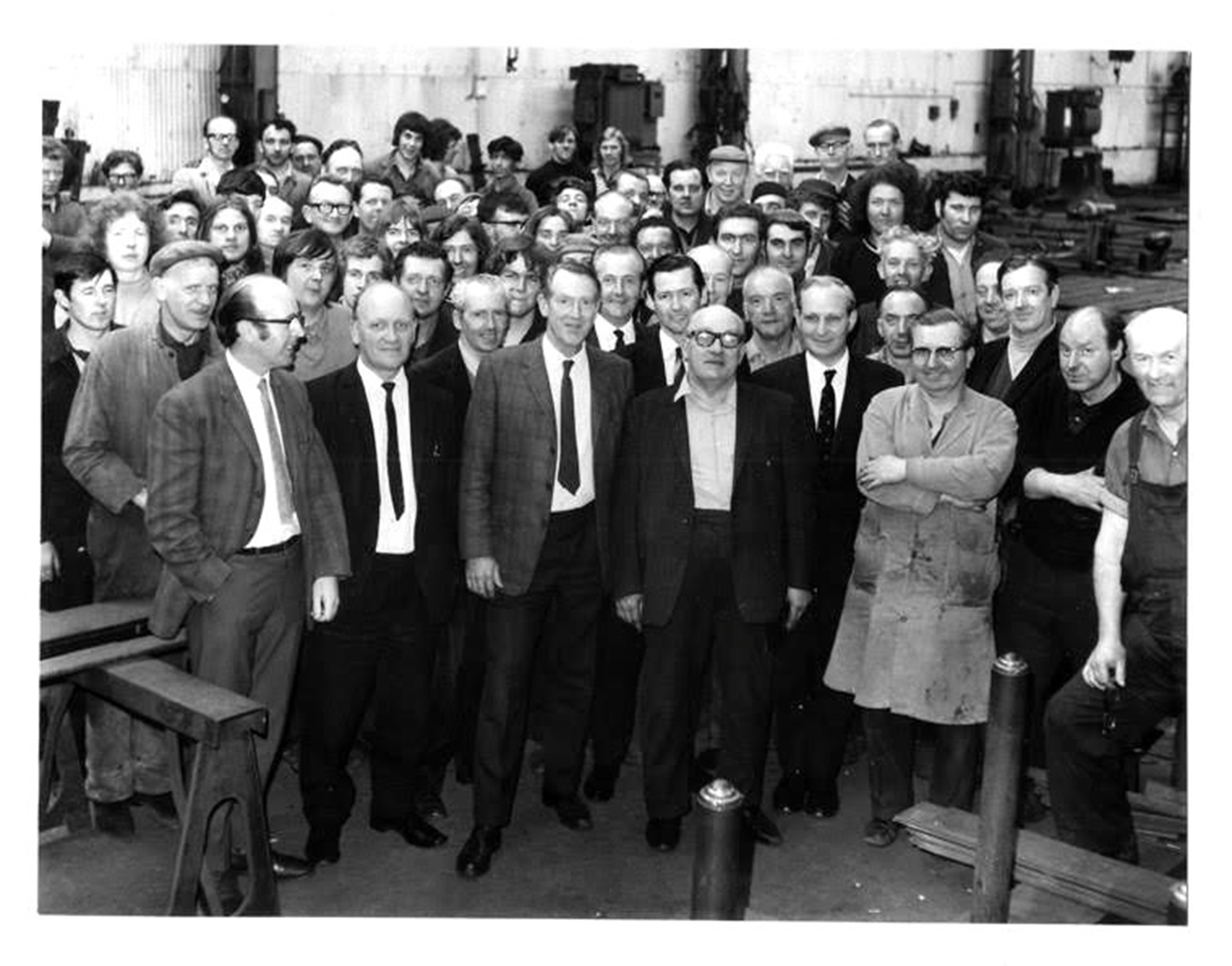 Workers at R.Y. Pickering, Netherton, Wishaw, 1973.