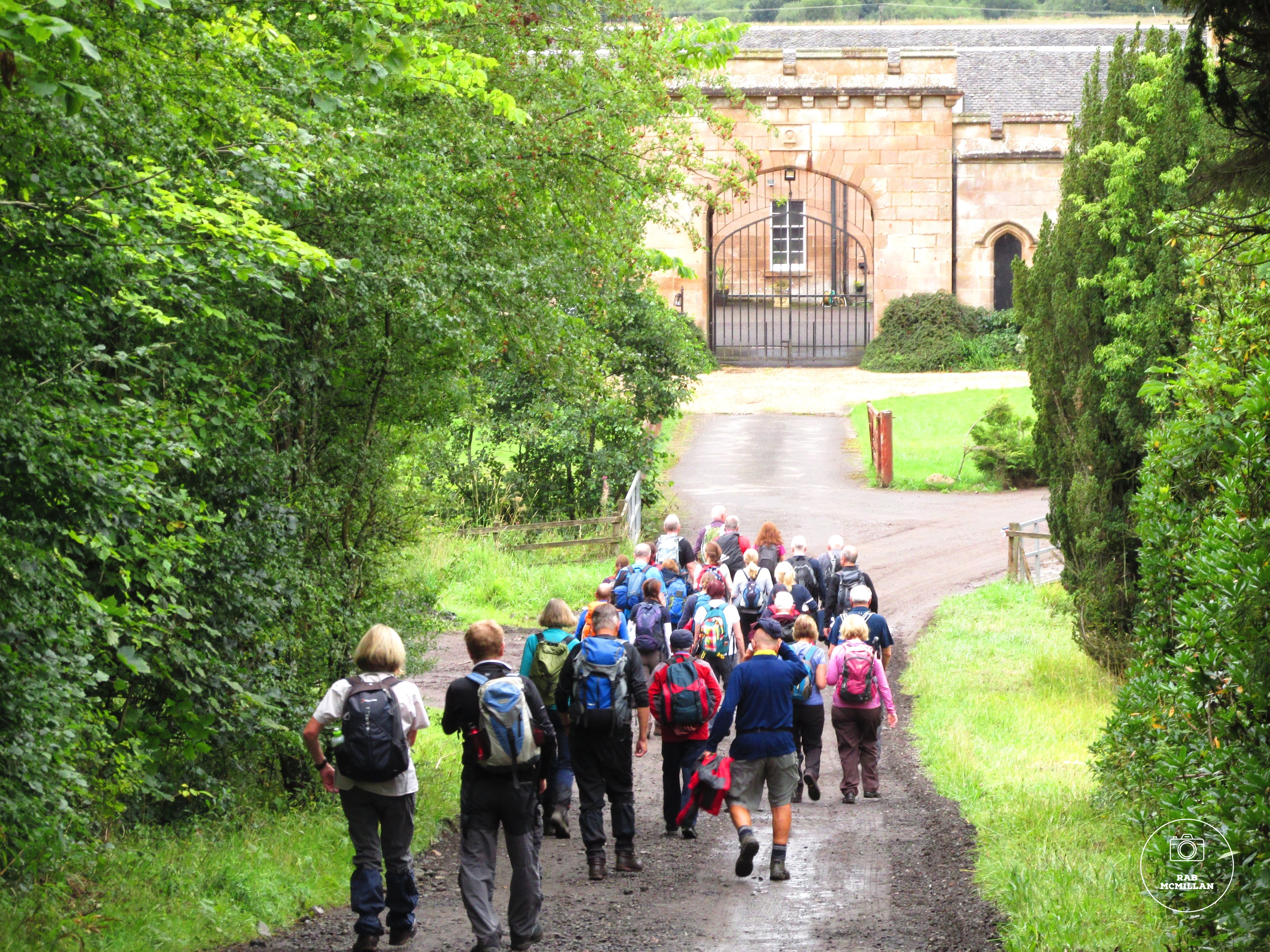Walking group at Cambusnethan Priory Stables, Wishaw, 2018.