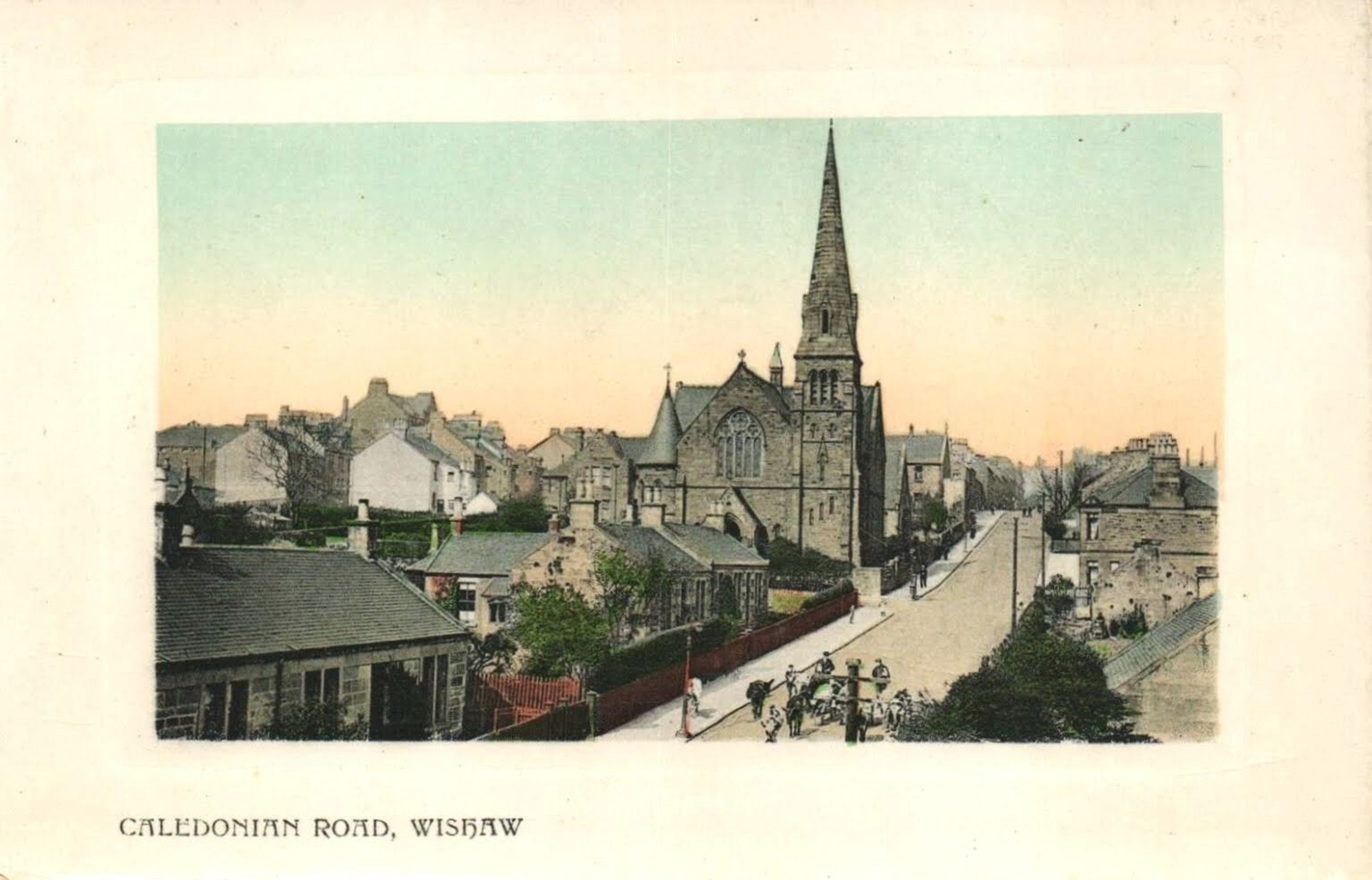 Caledonian Road, Wishaw, early 1900's.