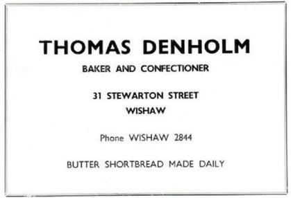 Thomas Denholm, Bakers, 1967.