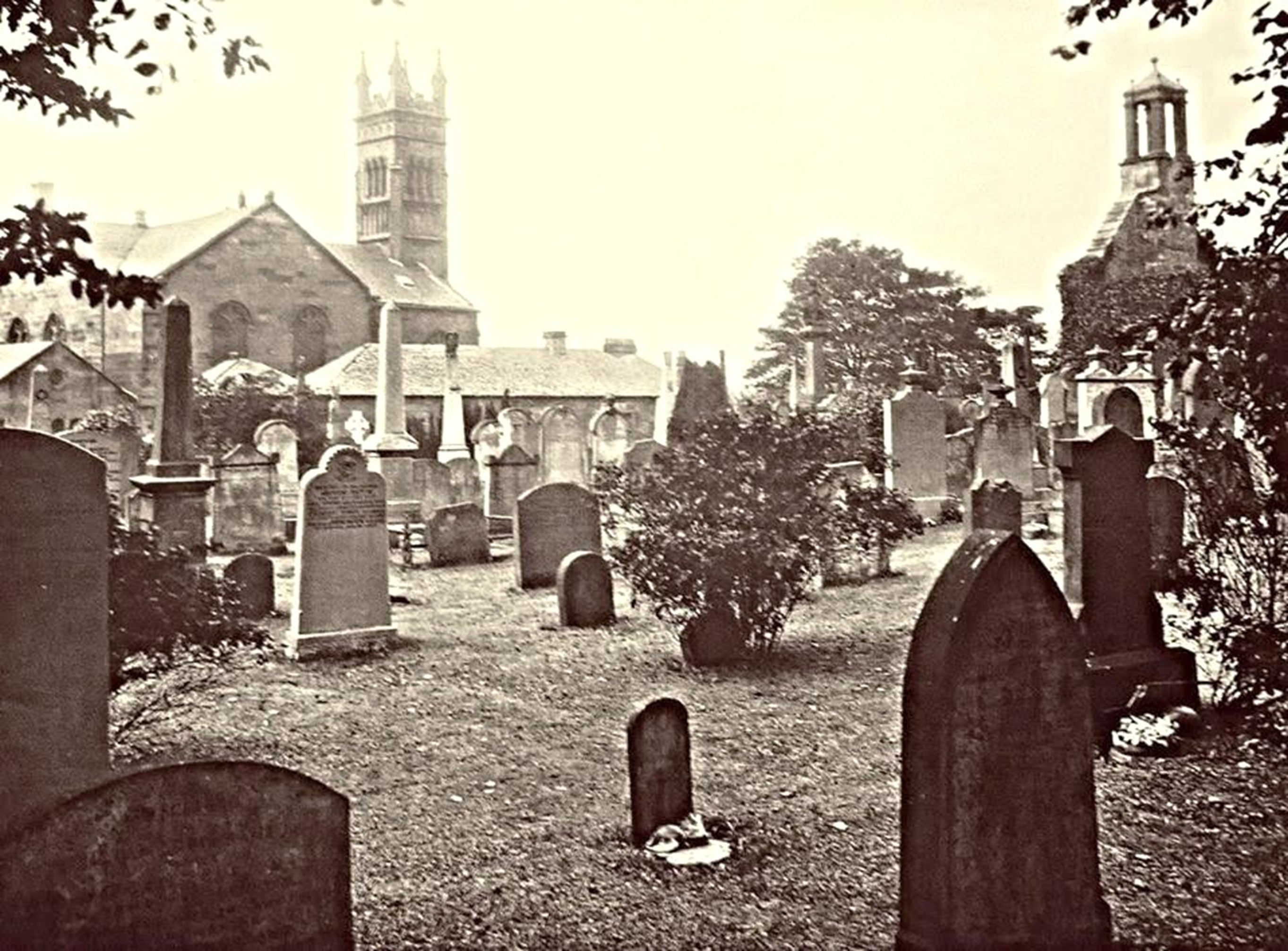 Camusnethan Graveyard, Greenhead, Wishaw, late 1800's.