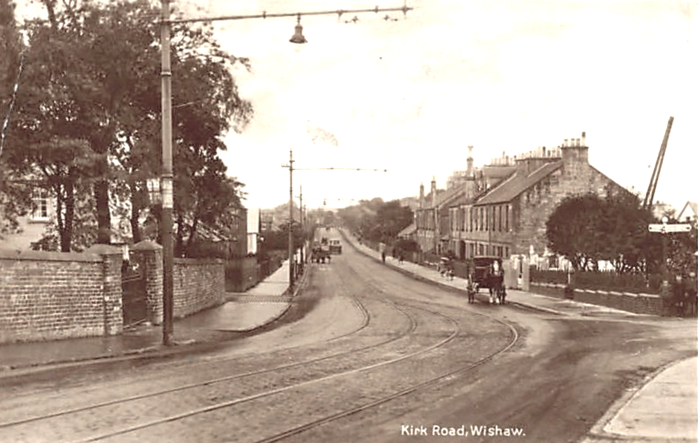 Kirk Road, Wishaw, early 1900's.