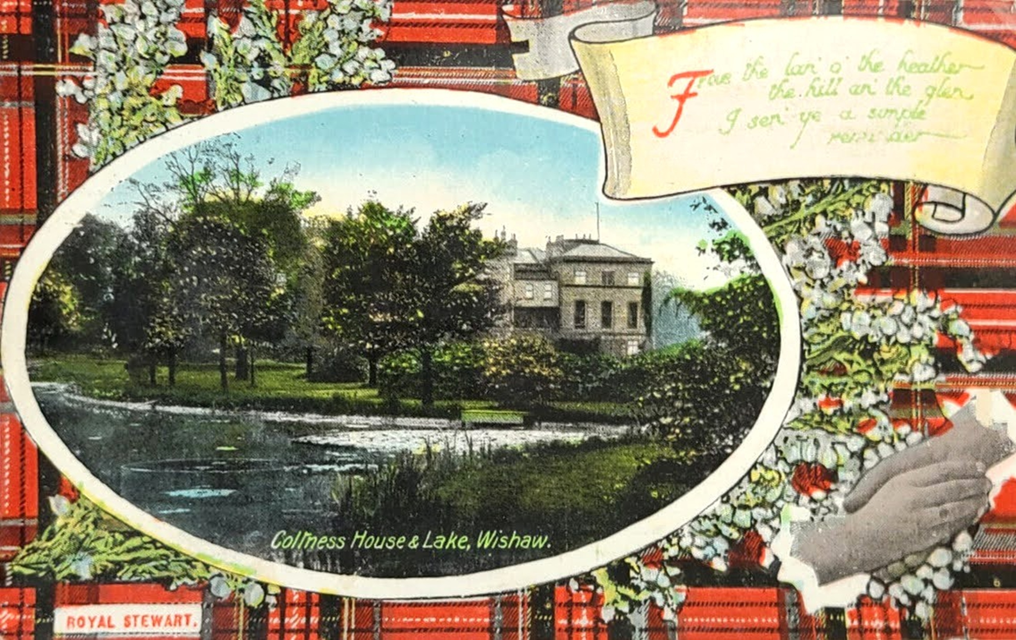 Coltness House and Lake, Wishaw, early 1900's.