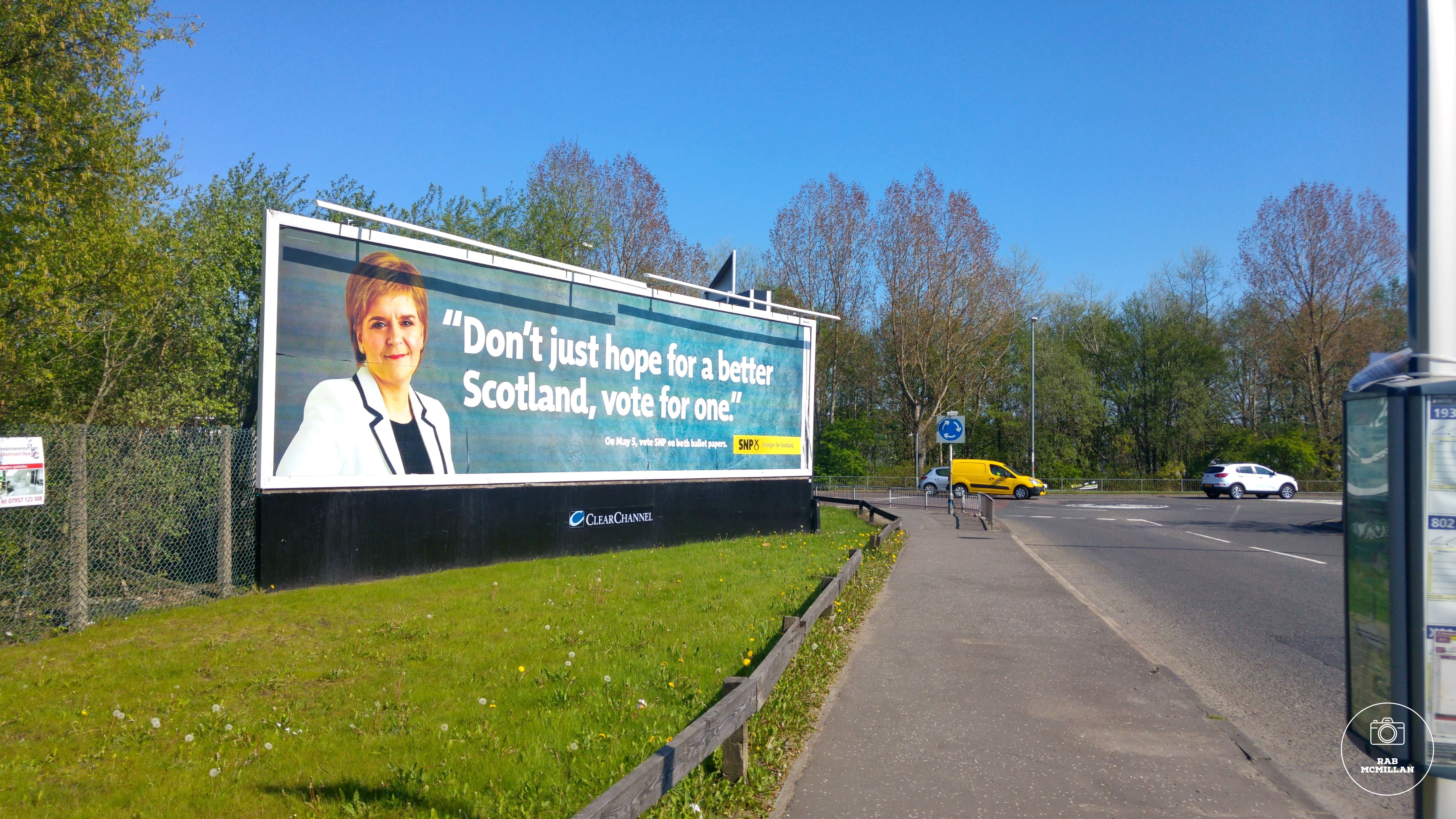 Netherton Road at Pickering's Corner, Wishaw, 2016.
