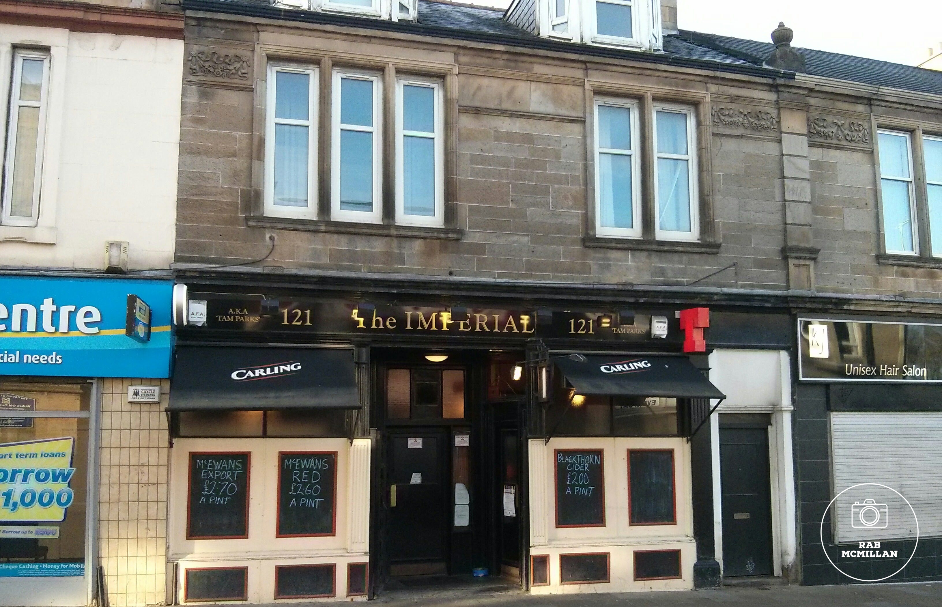 The Imperial Bar, "Tam Parks", Main Street, Wishaw, 2013.