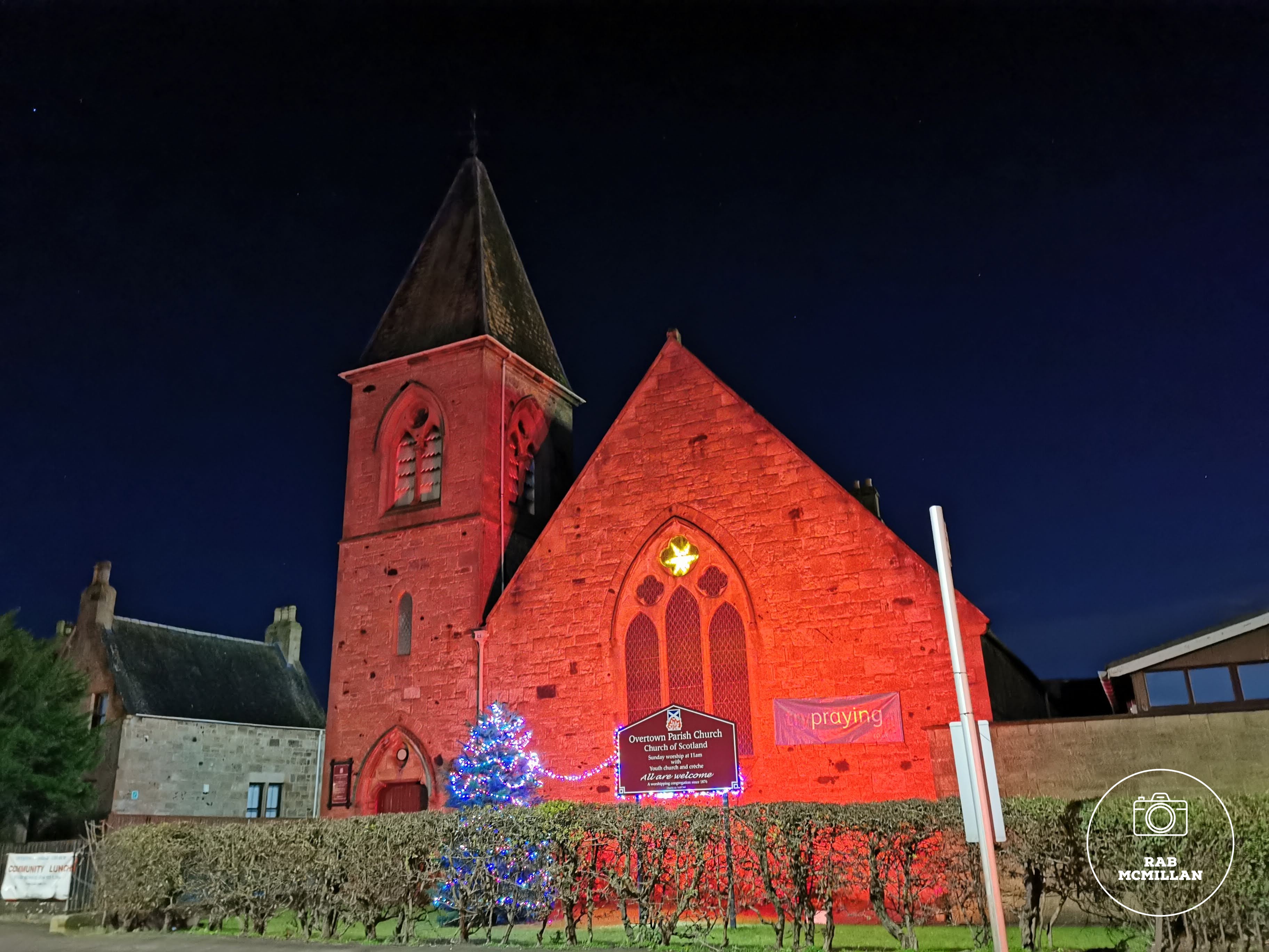Overtown Church, Wishaw, Christmas, 2022.