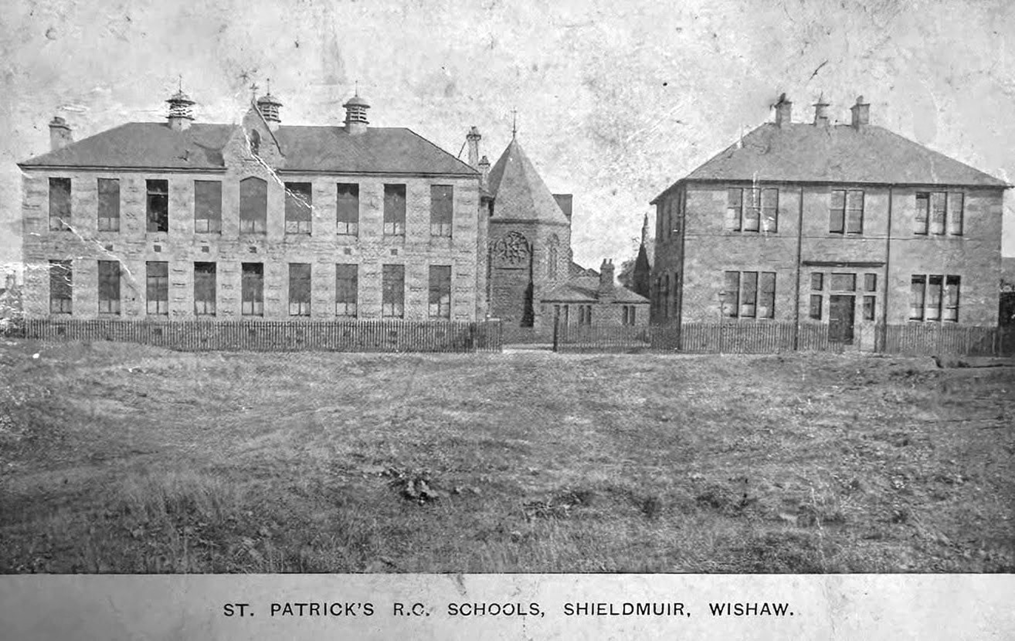 St Patrick's School and Church, Shieldmuir, Craigneuk, Wishaw.
