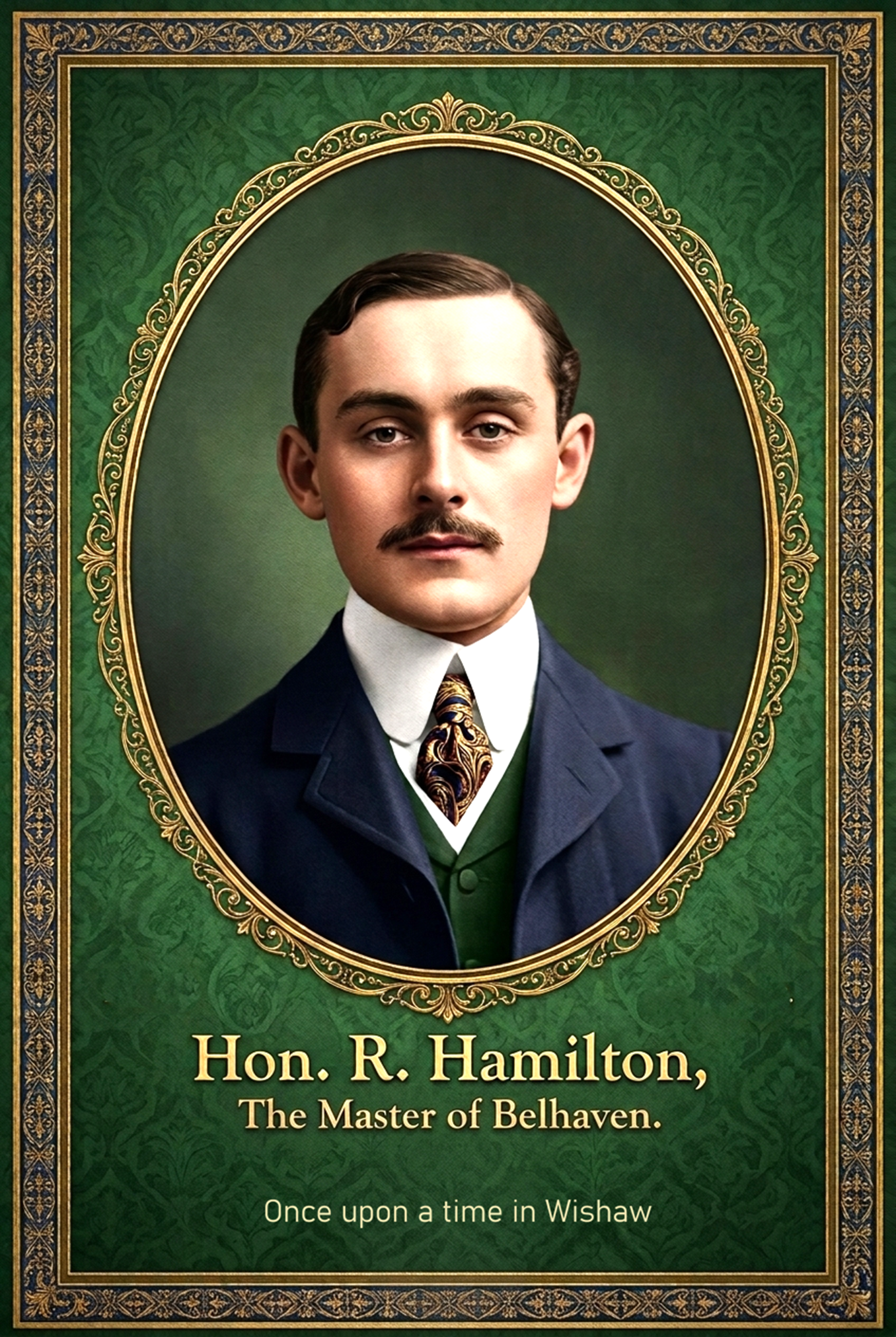 Lieutenant-Colonel The Hon. Ralph Gerard Alexander Hamilton, Master of Belhaven. He was married to Lady Grizel Winifred Louisa Cochrane. He was born in 1883 and was killed in action during WW1, France, 1918. He was the only Son of the 10th Lord Belhaven and Stenton of Wishaw House.