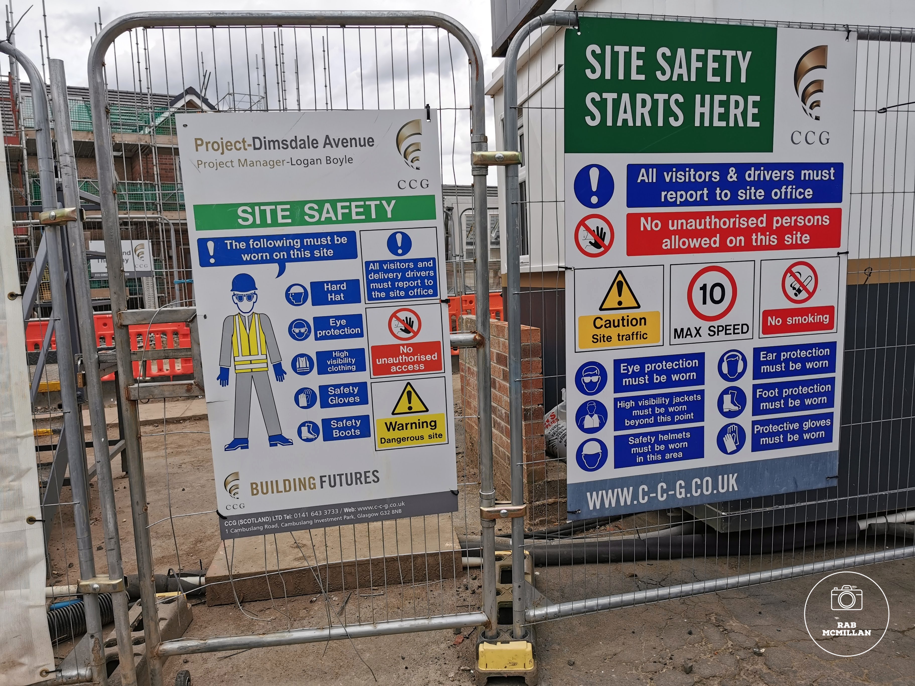 New house's site, Project Dimsdale Avenue, Wishaw, 2021.