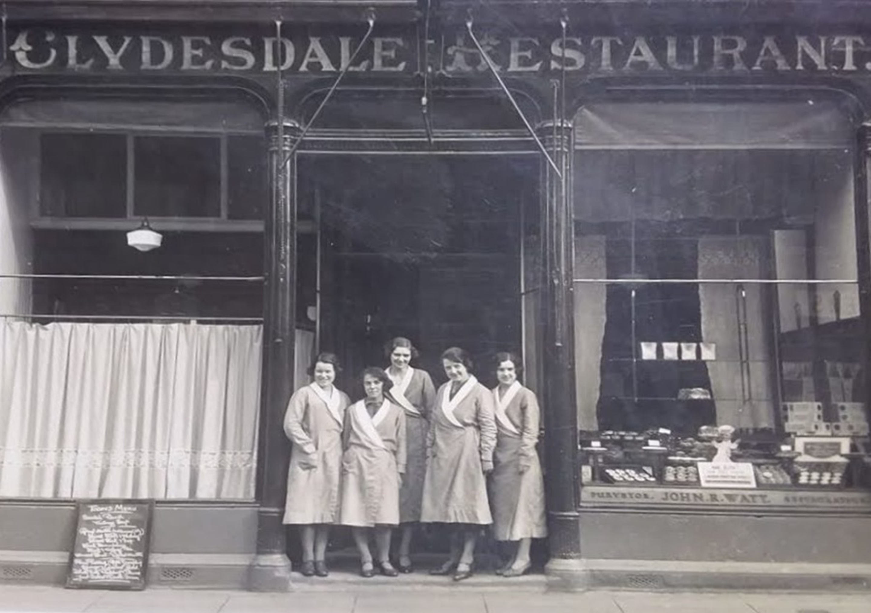 Clydesdale Restaurant, 20 Main Street, Wishaw, early to mid 1900's.