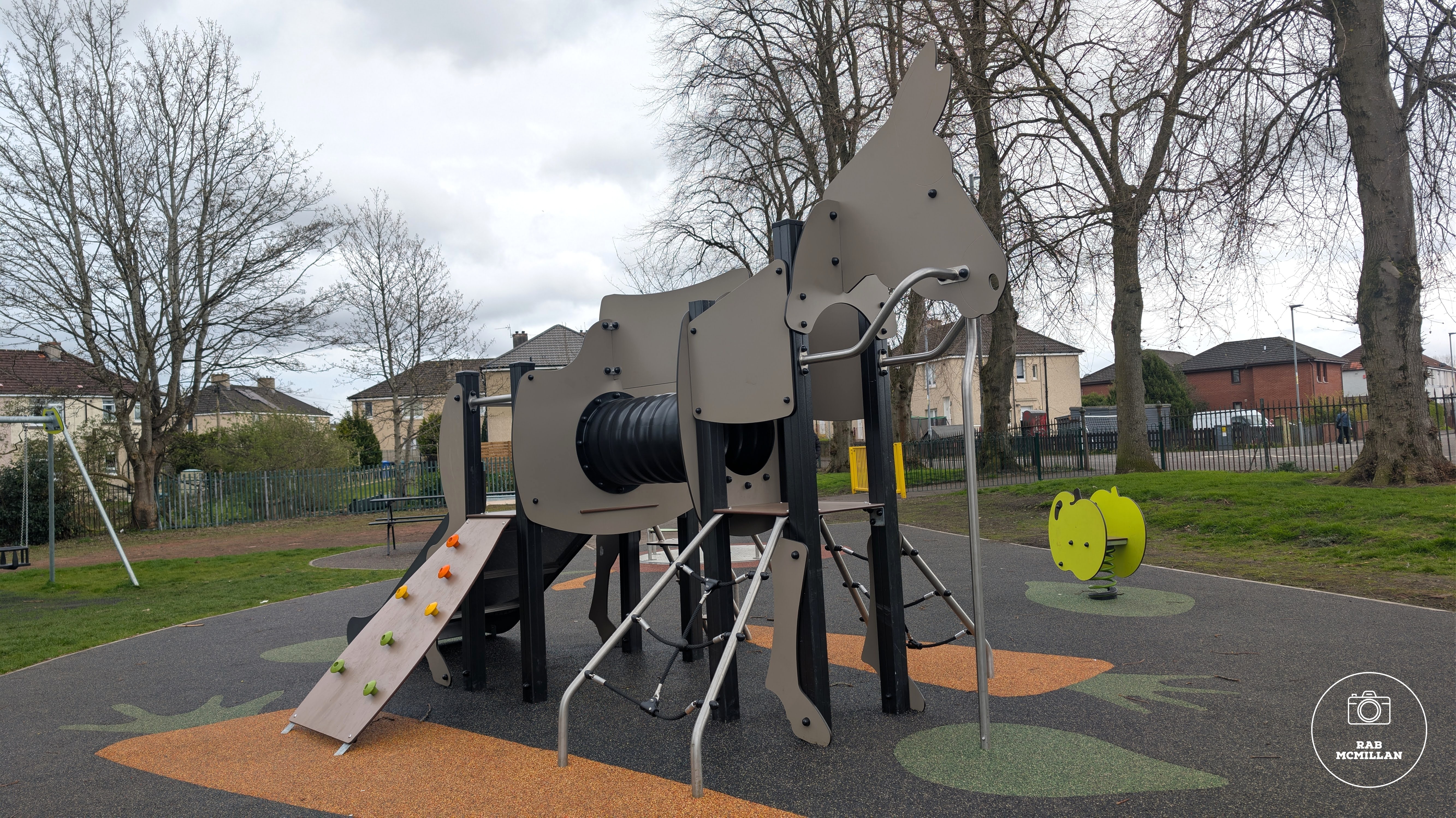 The new Donkey Park, Waverley Drive, Wishaw, 2026.