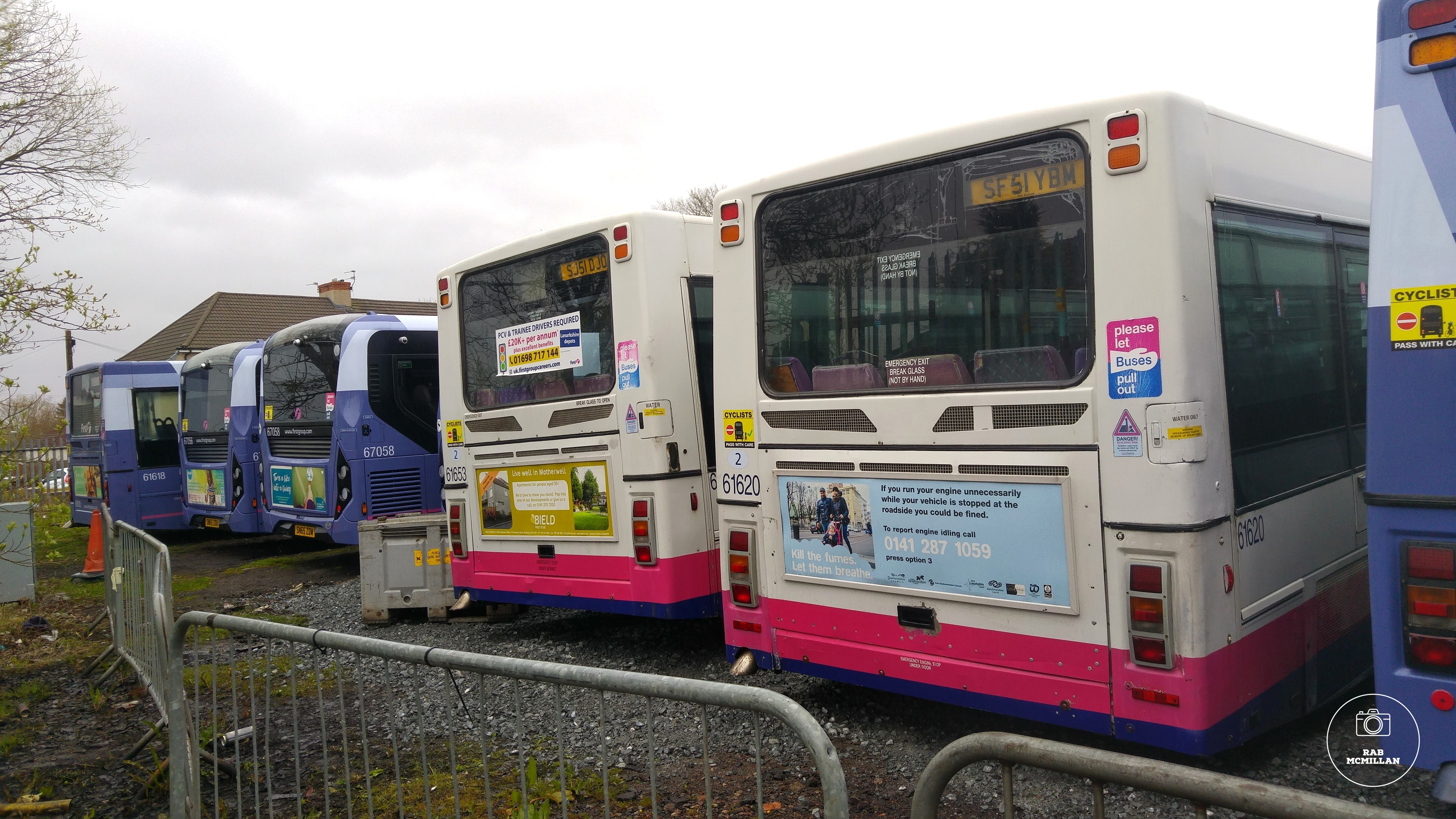 First Bus Garage, Overtown, Wishaw, 2016.