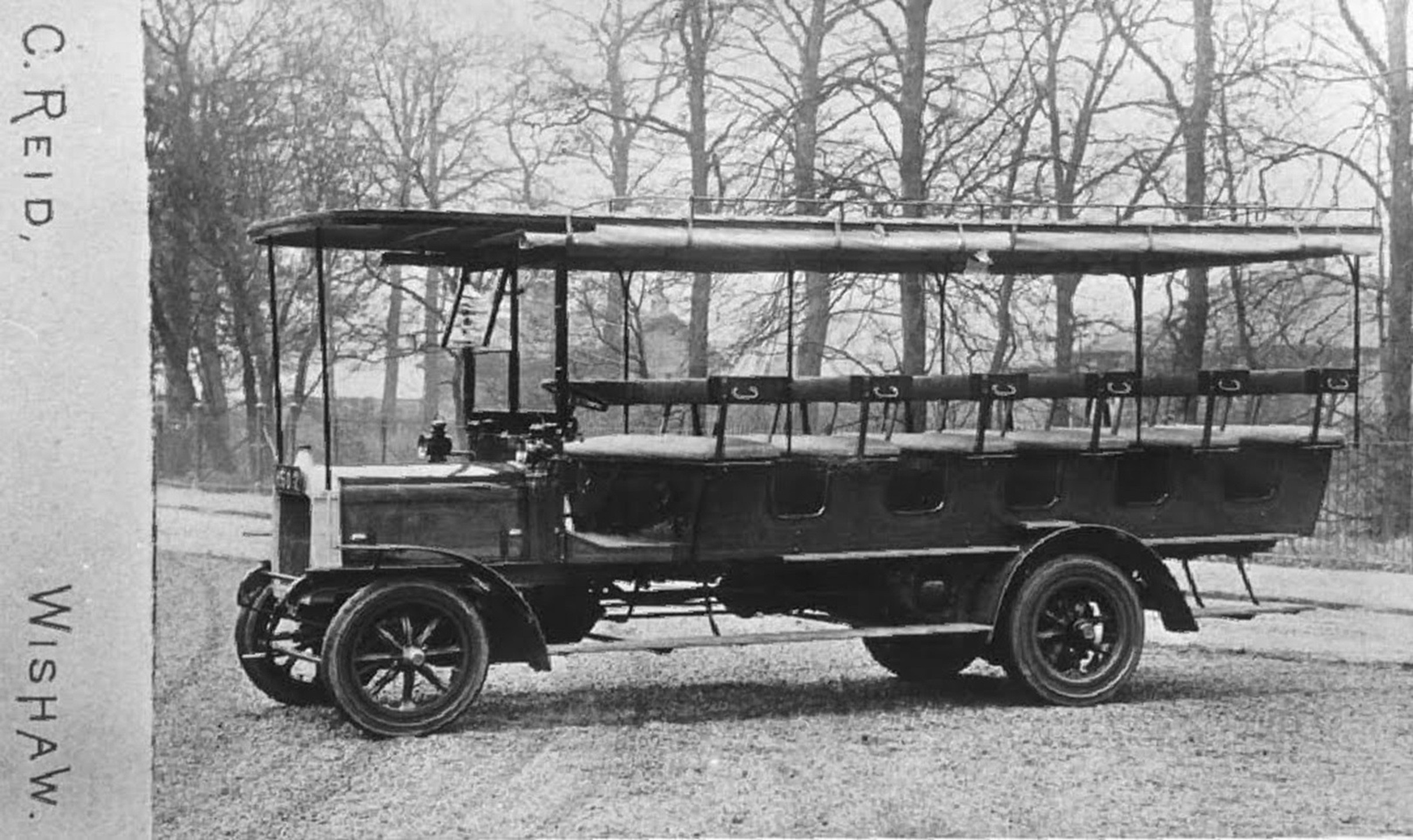 Coachbuilt by Stewart's Coltness Coachworks, Kirk Road, Wishaw, early 1900's. Photo by Charles Reid.