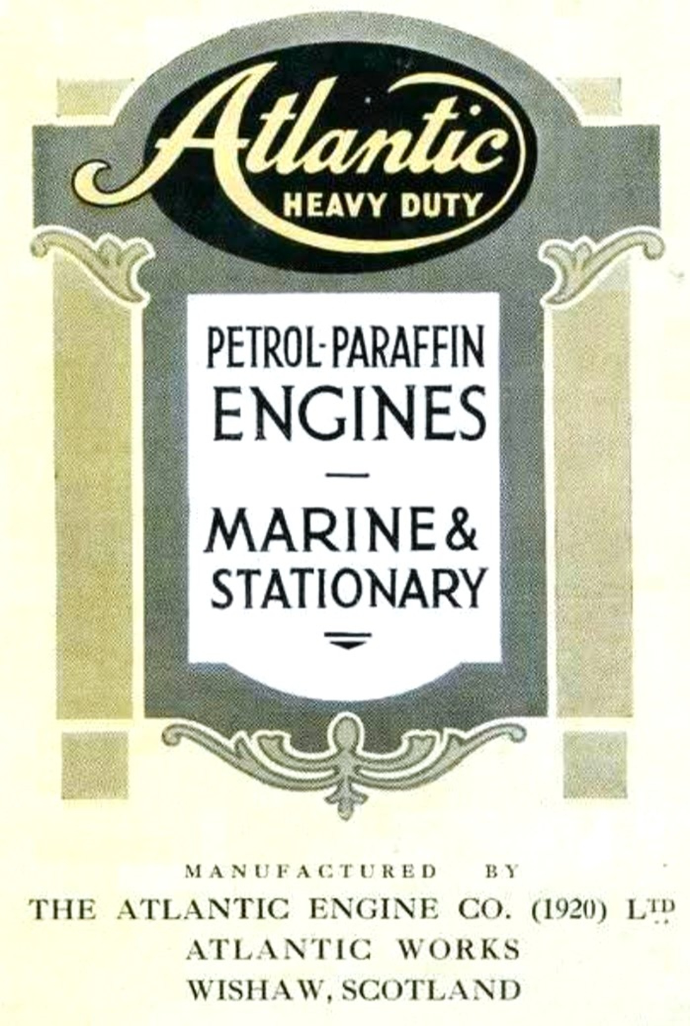 The Atlantic Engine Company (1920) Ltd. Wishaw.