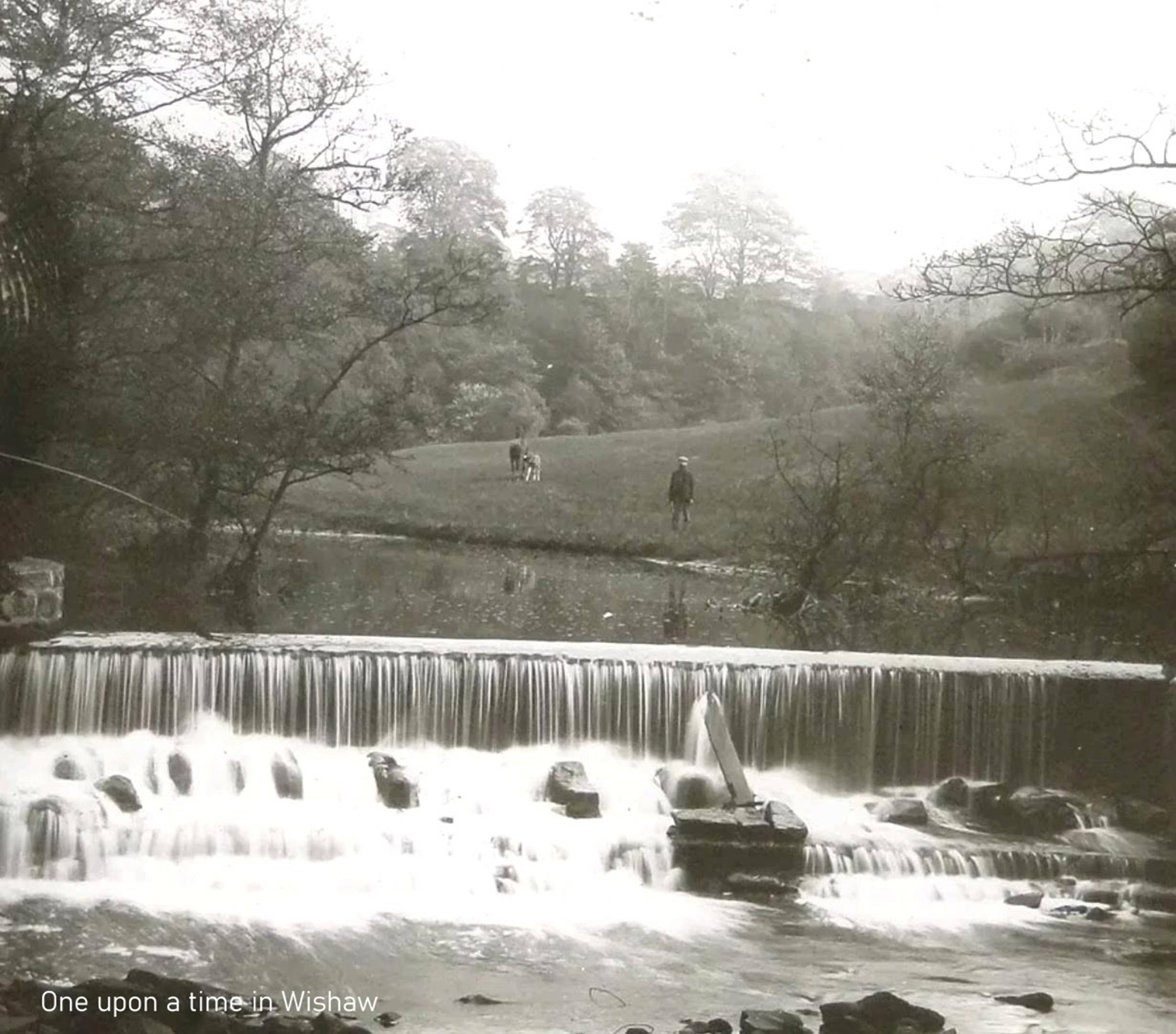 Murdostoun Falls, Newmains, Wishaw, late 1800's