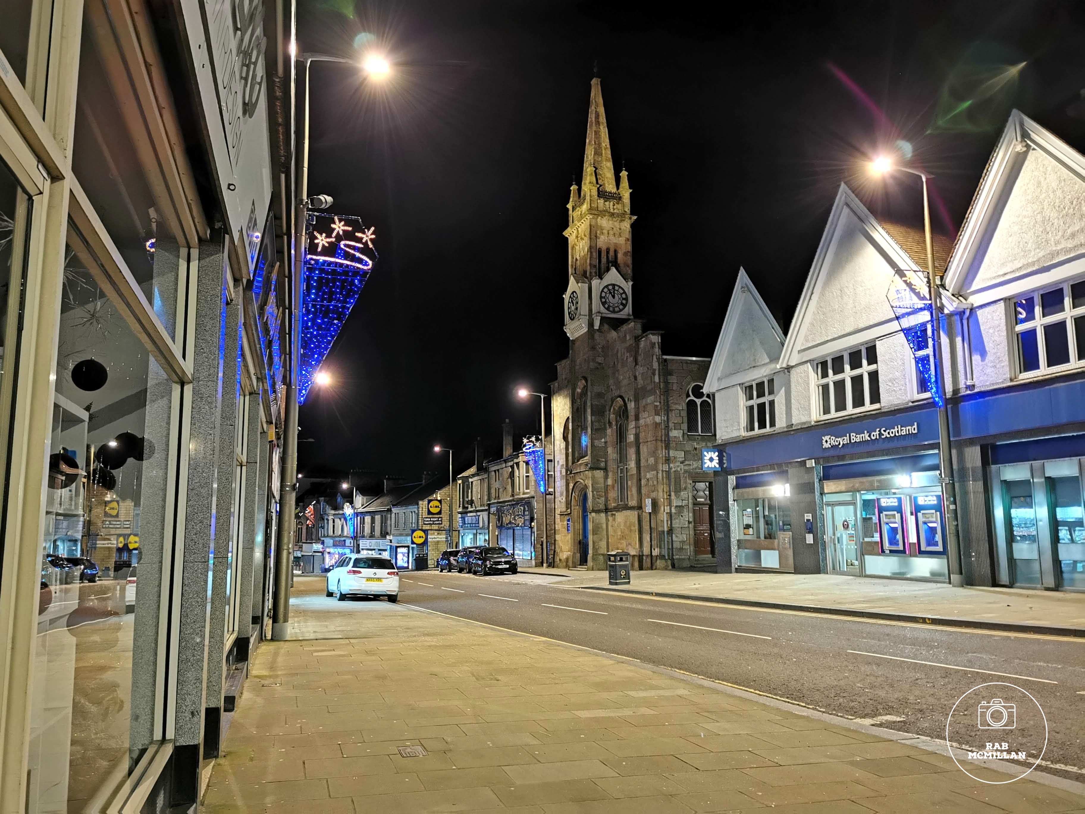 Main Street, Wishaw, Christmas, 2021.