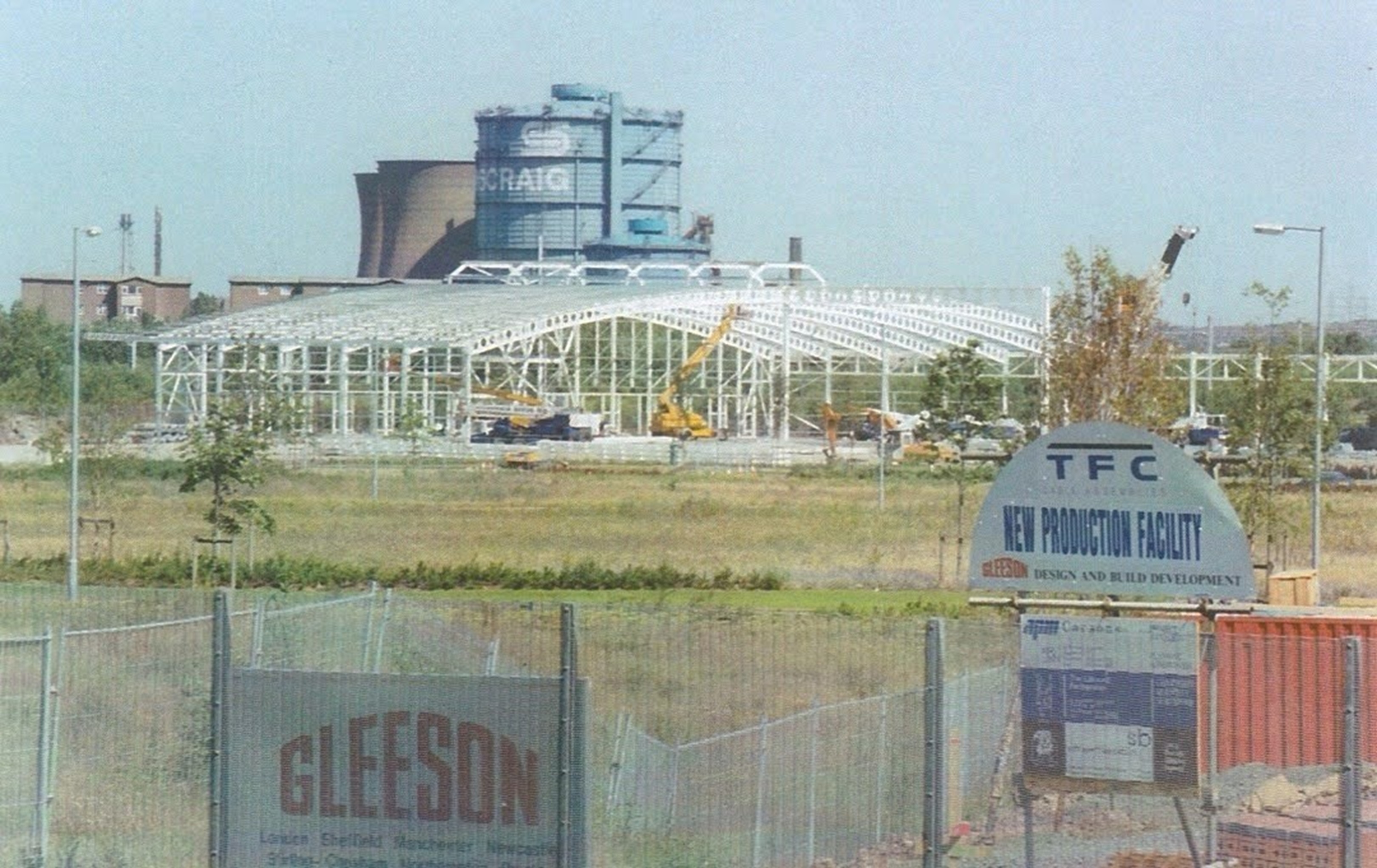 Netherton Industrial Estate, Wishaw, looking to Craigneuk and Ravenscraig Steelworks. Photo by John McKillop.