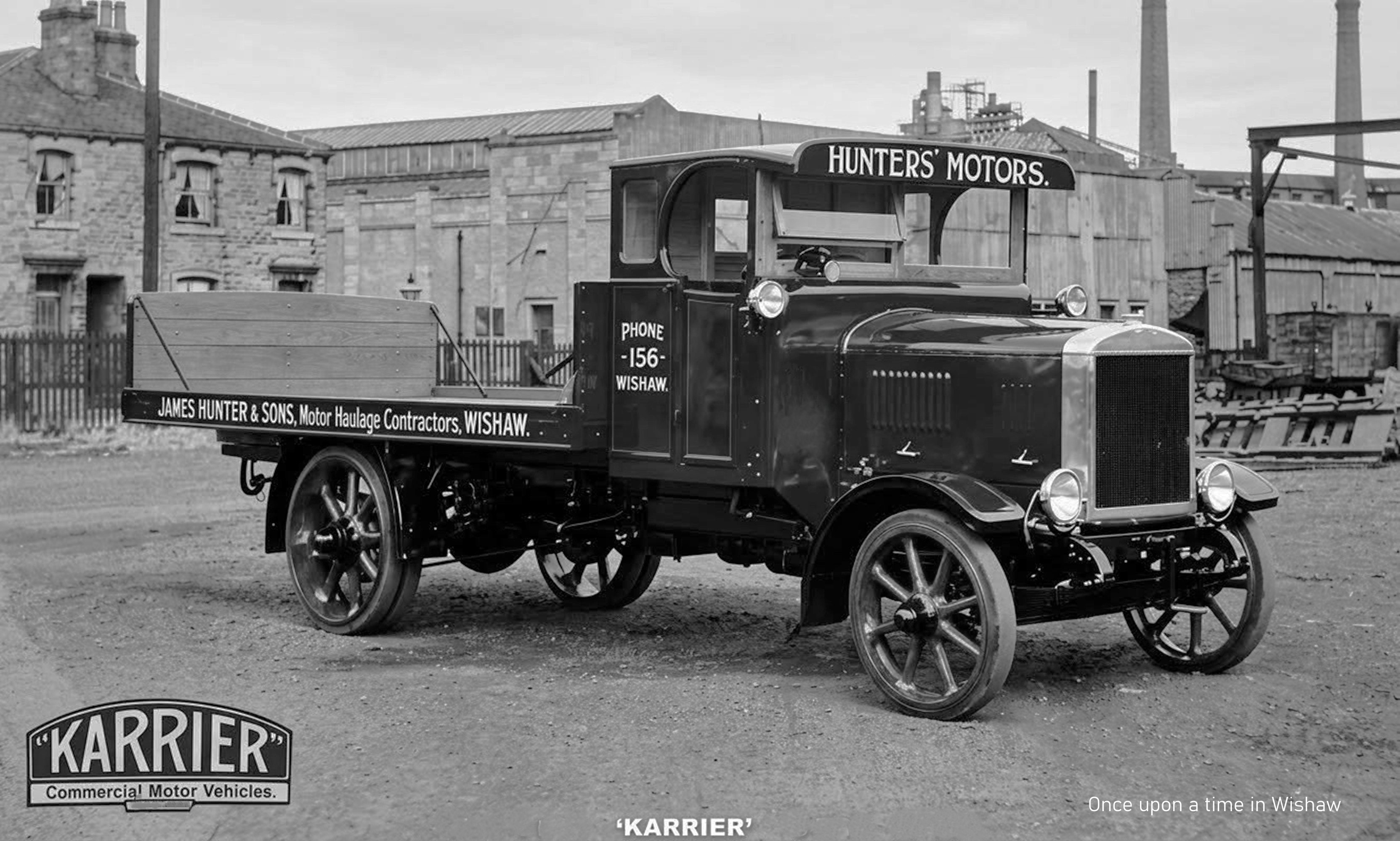 Trade photo for Karrier Lorry, James Hunter & Sons, Haulage Contractors, Wishaw.