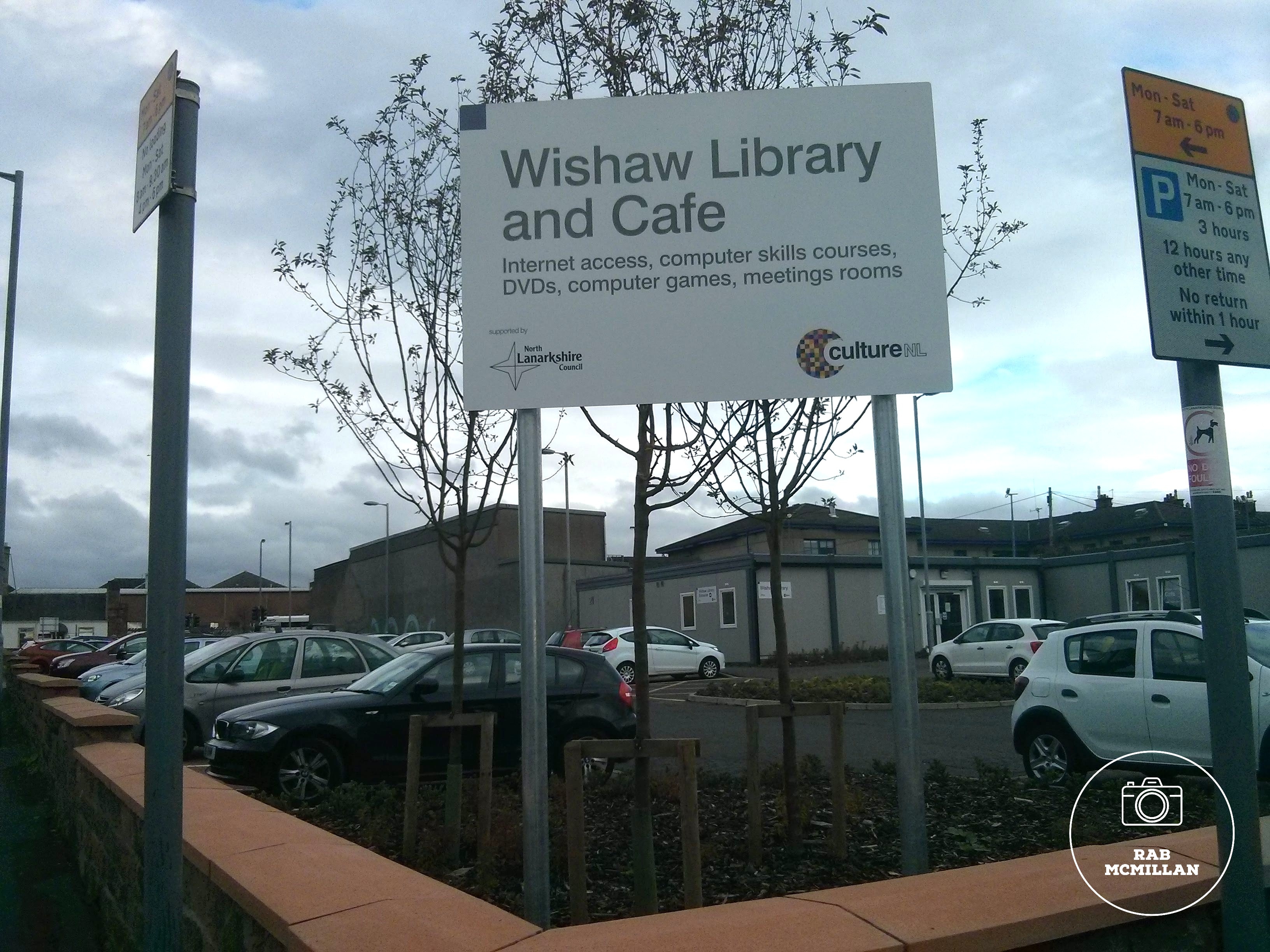 Temporary Library, East Academy Street, Wishaw, 2014.